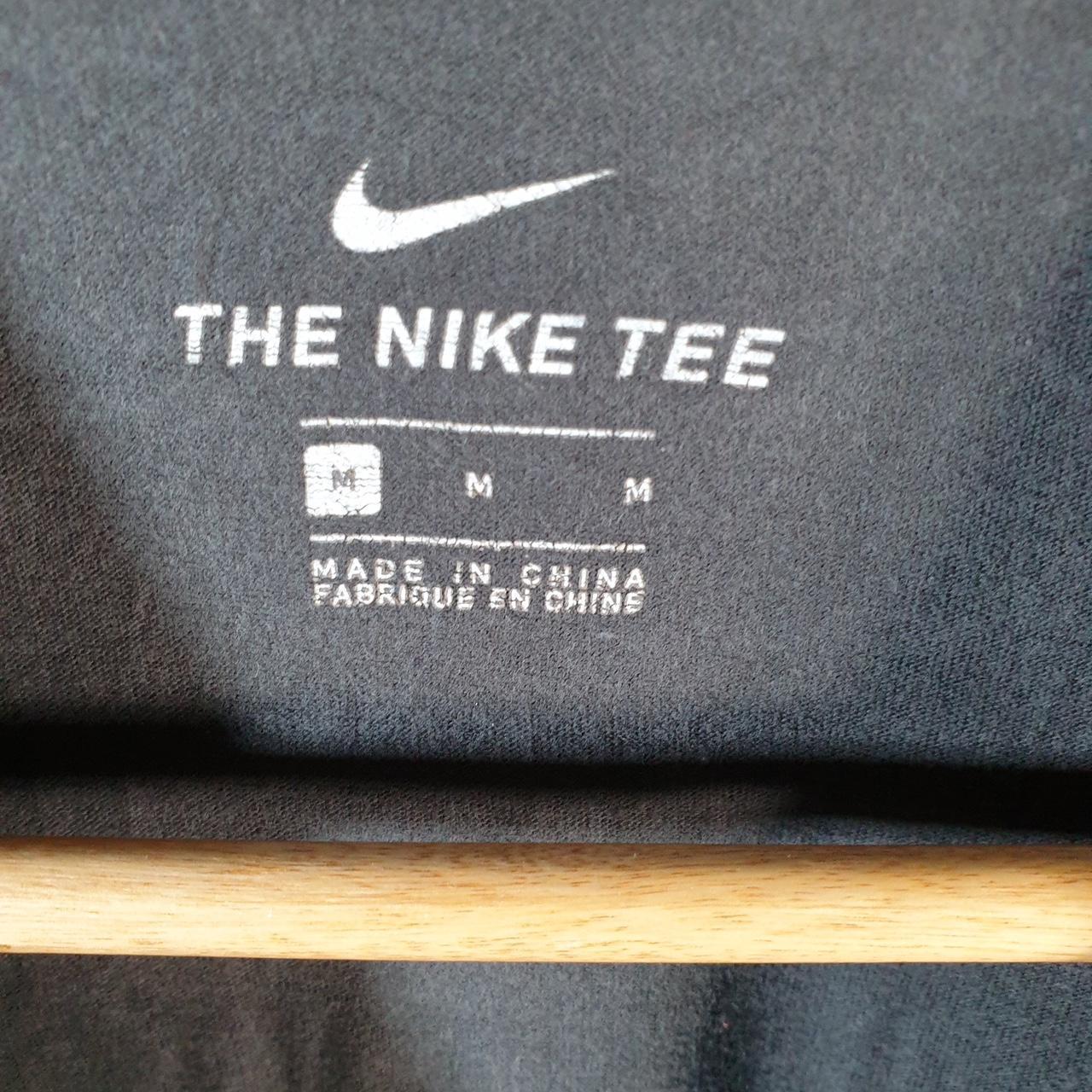 Vintage Nike Spellout T Shirt Men’s Medium Grey Logo Swoosh Athletic