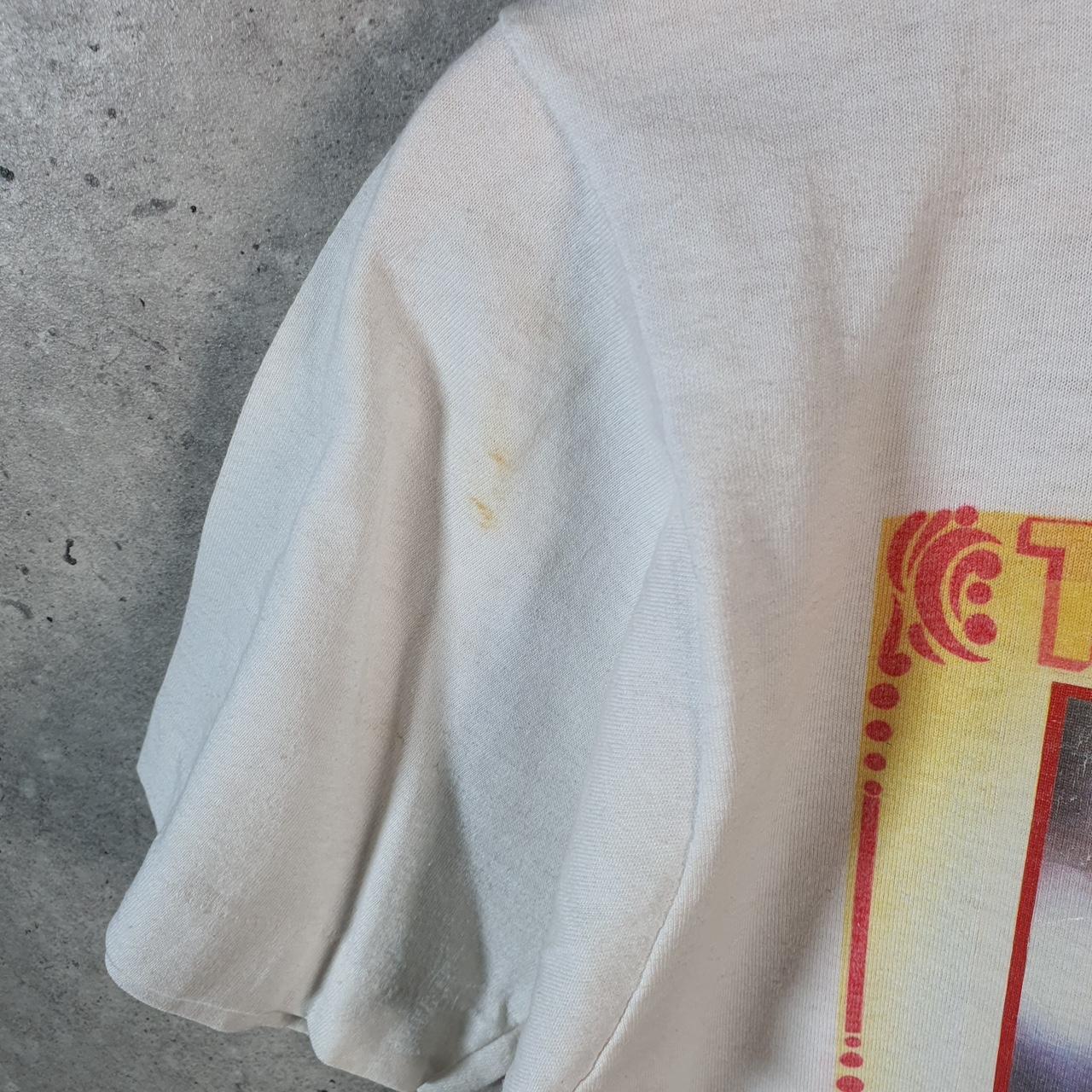 Vintage Screen Stars Words Greatest Joe Montana NFL USA Single Stitch T Shirt Men’s Medium White C9454