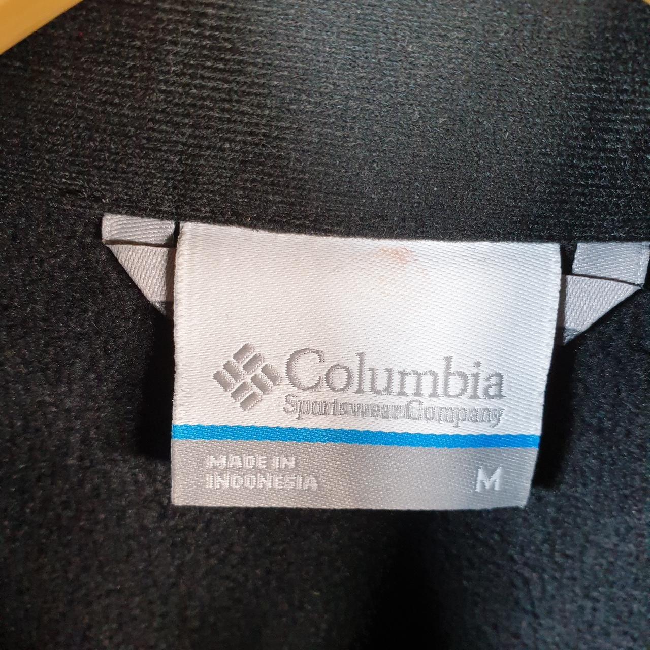 Vintage Columbia Windbreaker Track Jacket Womens Medium Black USA Athletic