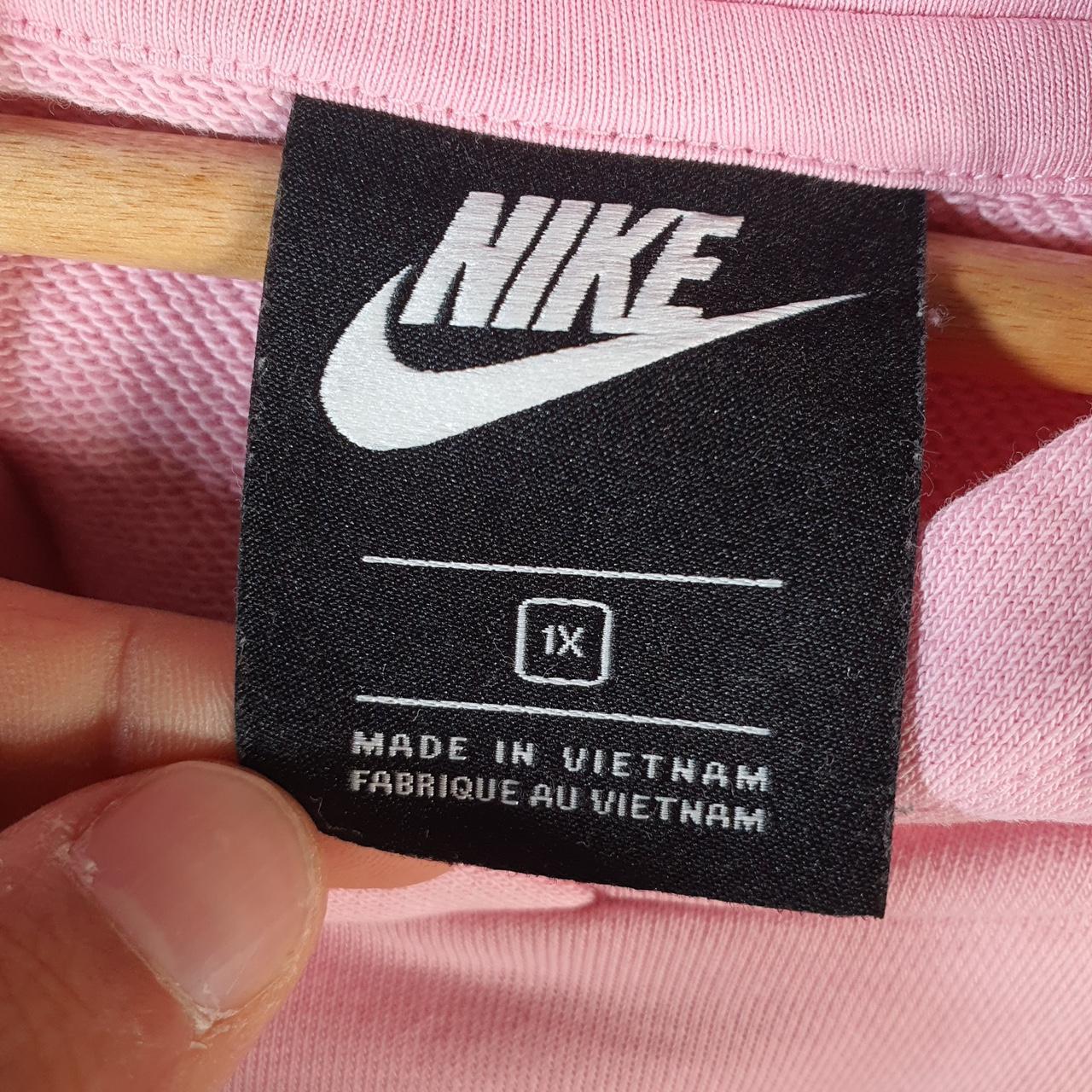 Vintage Nike Spellout Hoodie Men’s XL Pink Swoosh Y2K Pullover Logo