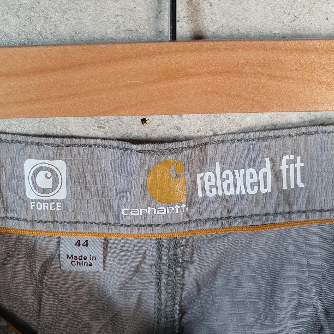 Vintage Carhartt Baggy Carpenter Shorts Jorts Cargo Men’s W44 Grey Relaxed Fit Workwear Big Fish Vintage