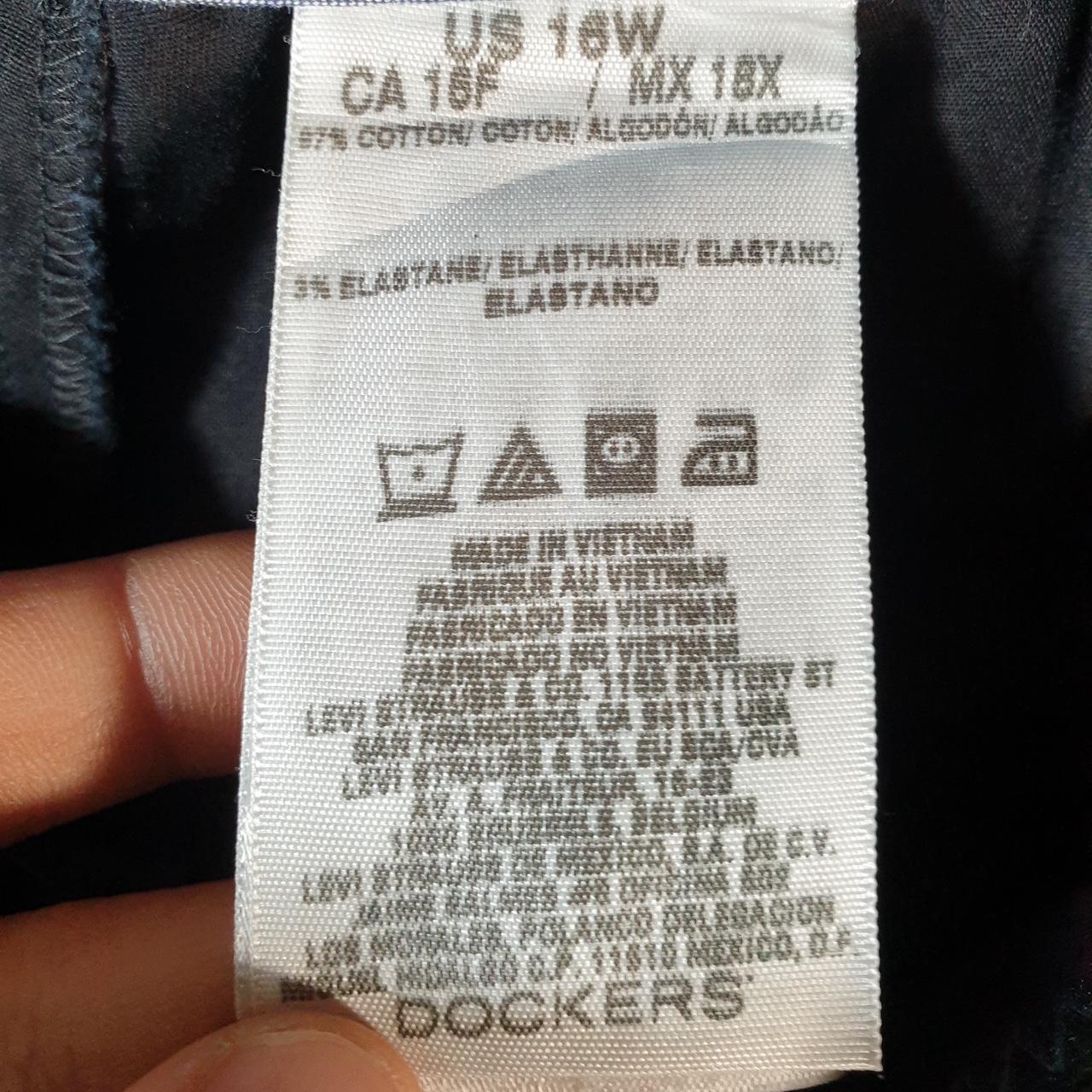 Vintage Dockers Chino Shorts Jorts Cargo Womens W36 Black Baggy Cotton