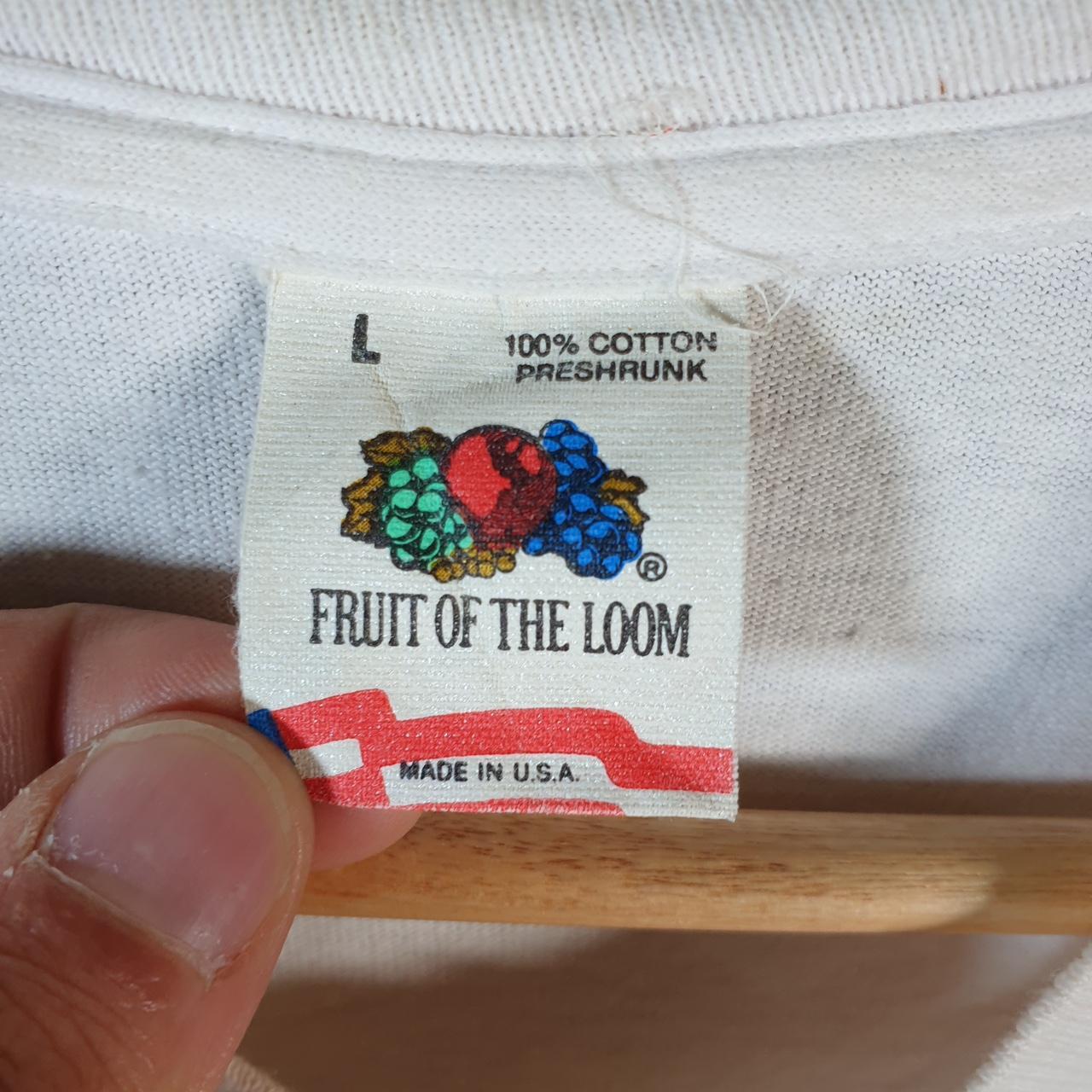 Vintage Fruit Of The Loom 1988 Bush Quayle California Gold Rush USA Single Stitch T Shirt Men’s Large White