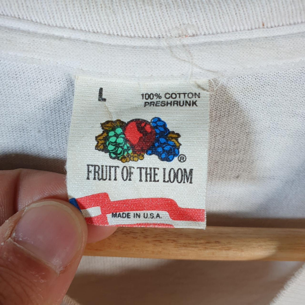 Vintage Fruit Of The Loom 1988 Bush Quayle California Gold Rush USA Single Stitch T Shirt Men’s Large White