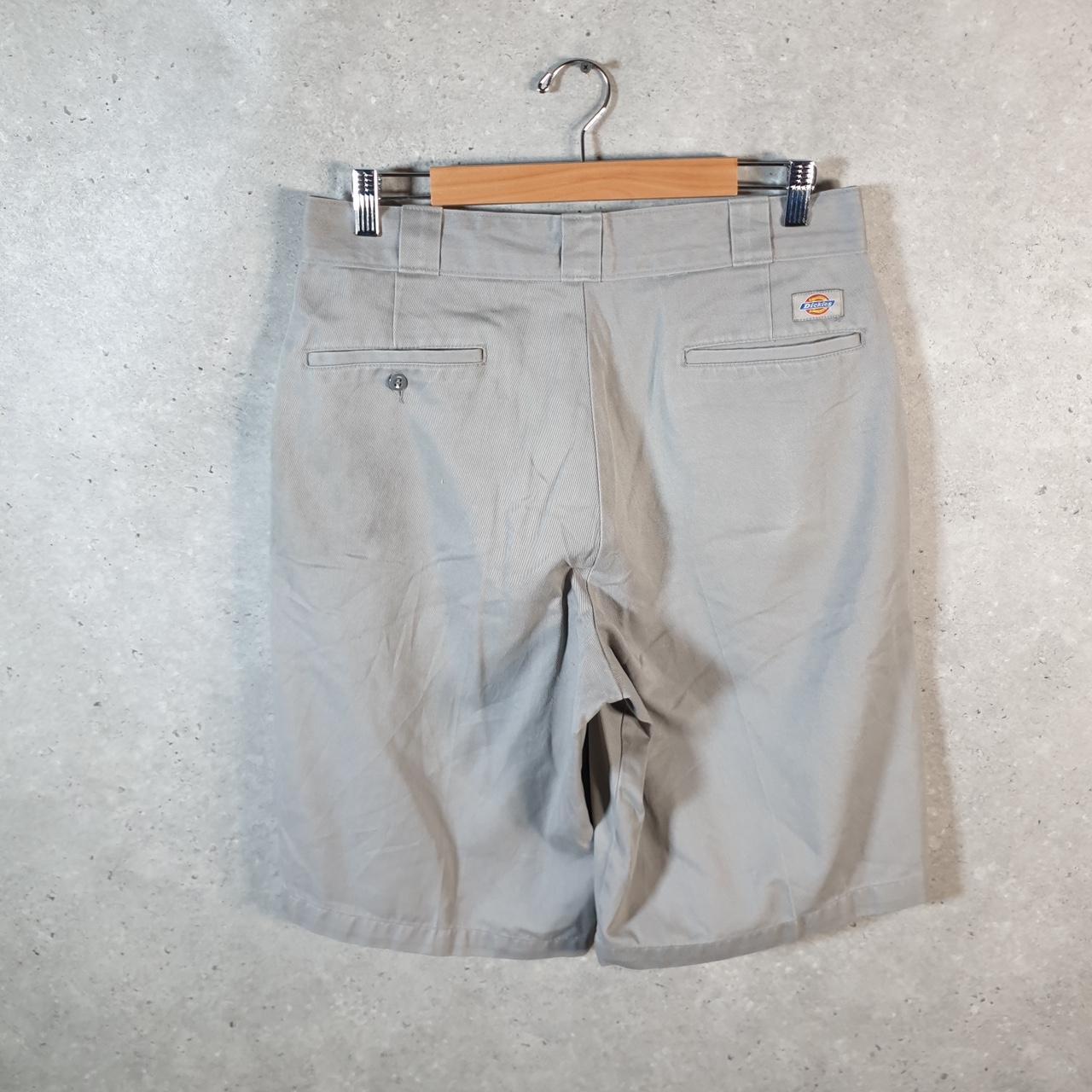 Vintage Dickies Baggy Chino Shorts Jorts Cargo Mens W32 Grey Loose Fit