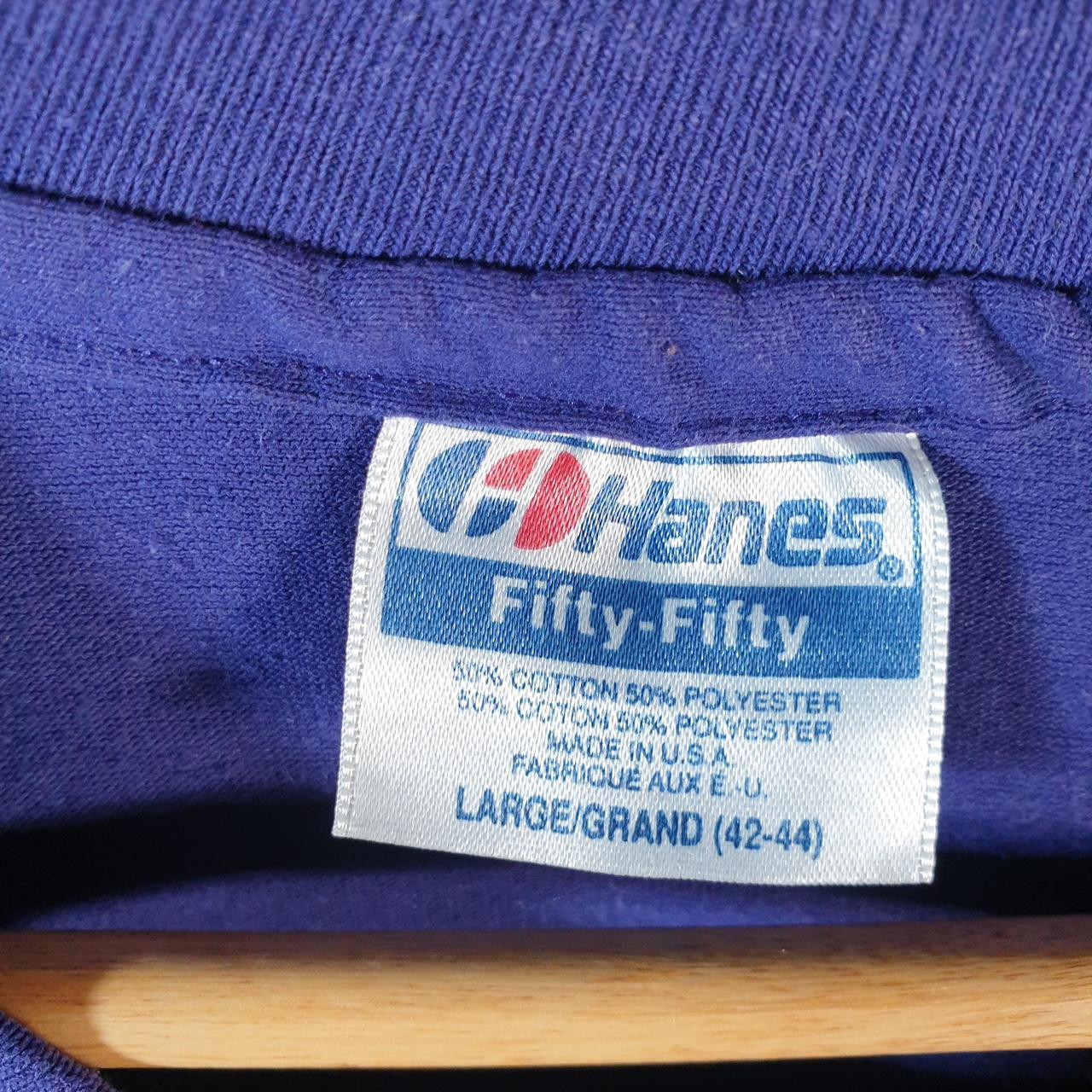 Vintage Hanes Savannah 1992 USA Single Stitch T Shirt Men’s Large Purple