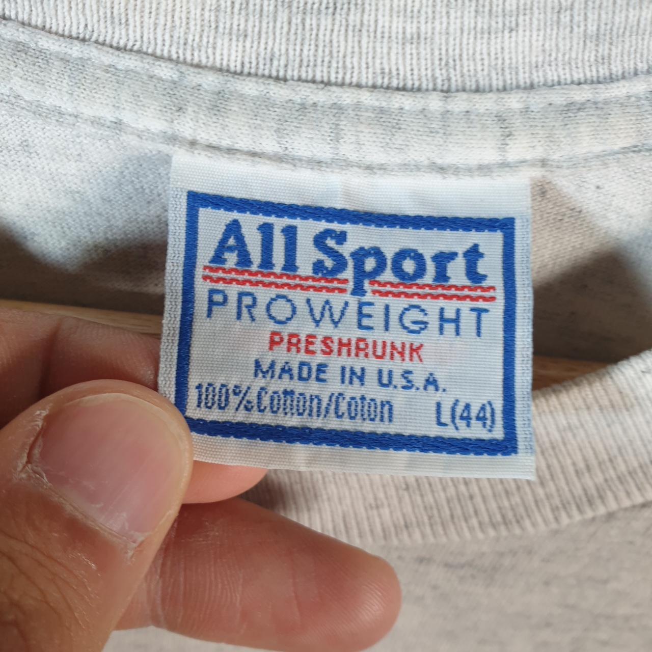 Vintage Allsport Alabama Dixie Youth 1994 USA Single Stitch T Shirt Men’s Large Grey