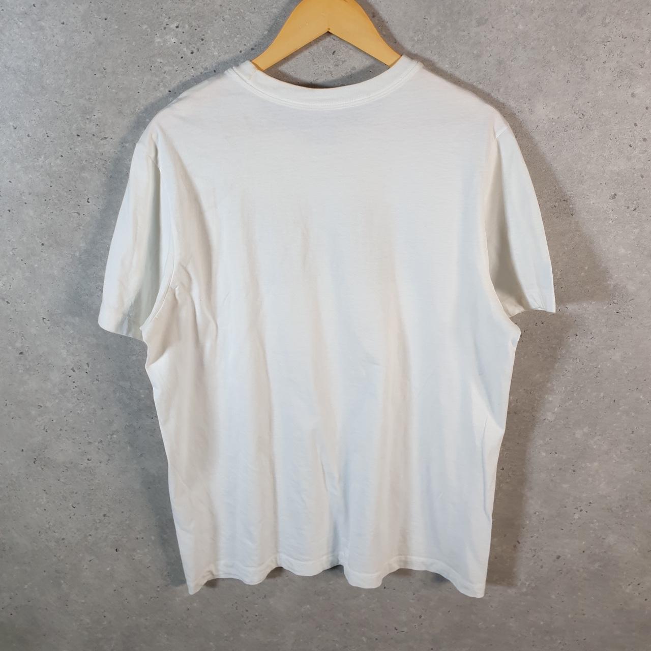 Vintage Nike Spellout T Shirt Men’s Medium White Logo Swoosh Athletic