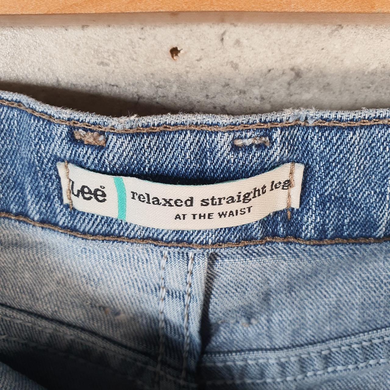 Vintage Lee Baggy Shorts Jorts Cargo Womens W32 Blue Relaxed Denim