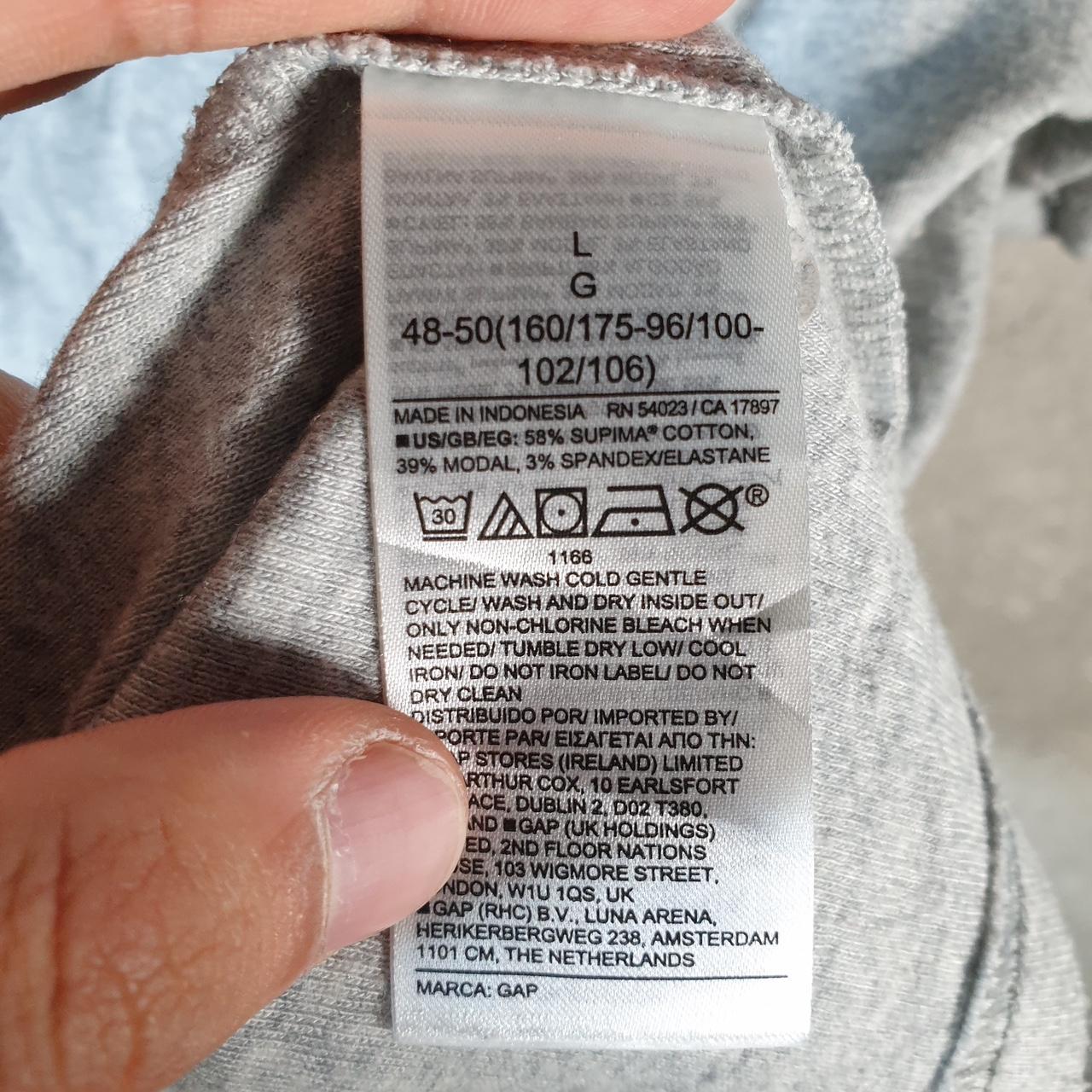 Vintage Gap T Shirt Men’s Large Grey Modern T Standard Fit Casual Blank