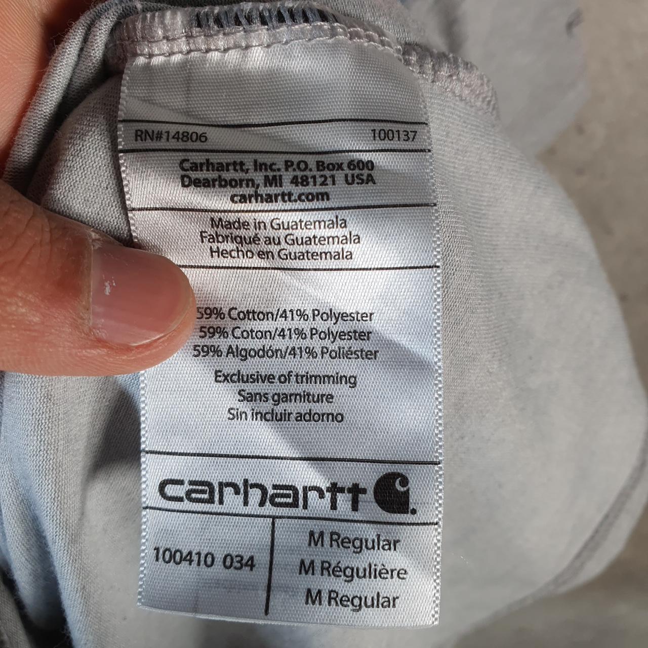 Vintage Carhartt Pocket T Shirt Men’s Medium Grey Workwear Chore Utility Relaxed Fit C9288
