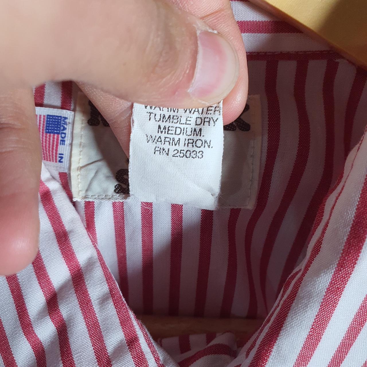 Vintage Ruddock Shirt Men’s XL Pink Striped Cotton Custom Fit