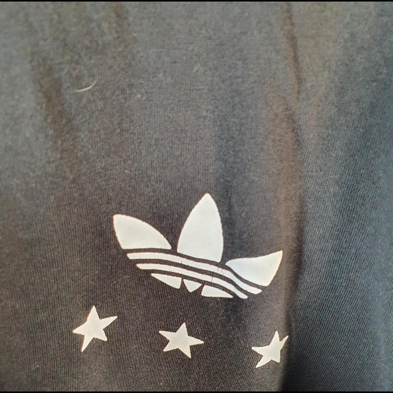 Vintage Adidas Trefoil Retro T Shirt Mens XL Black Three Stripes Logo Athletic