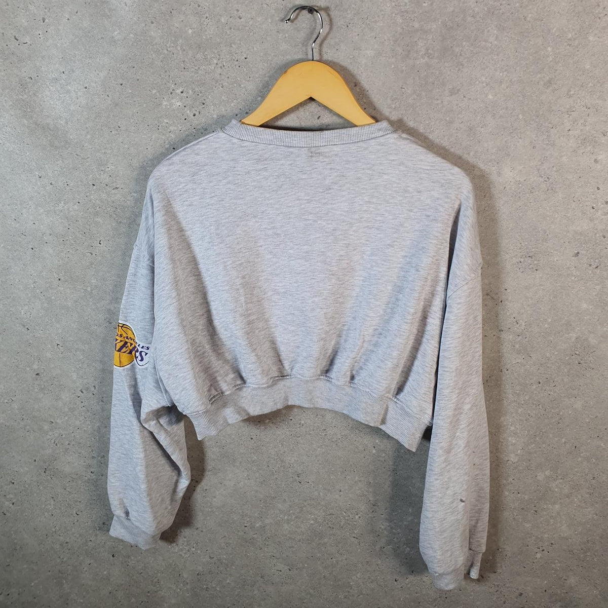 Vintage NBA Los Angeles Sweatshirt Womens Medium Grey Pullover Pro Sport USA
