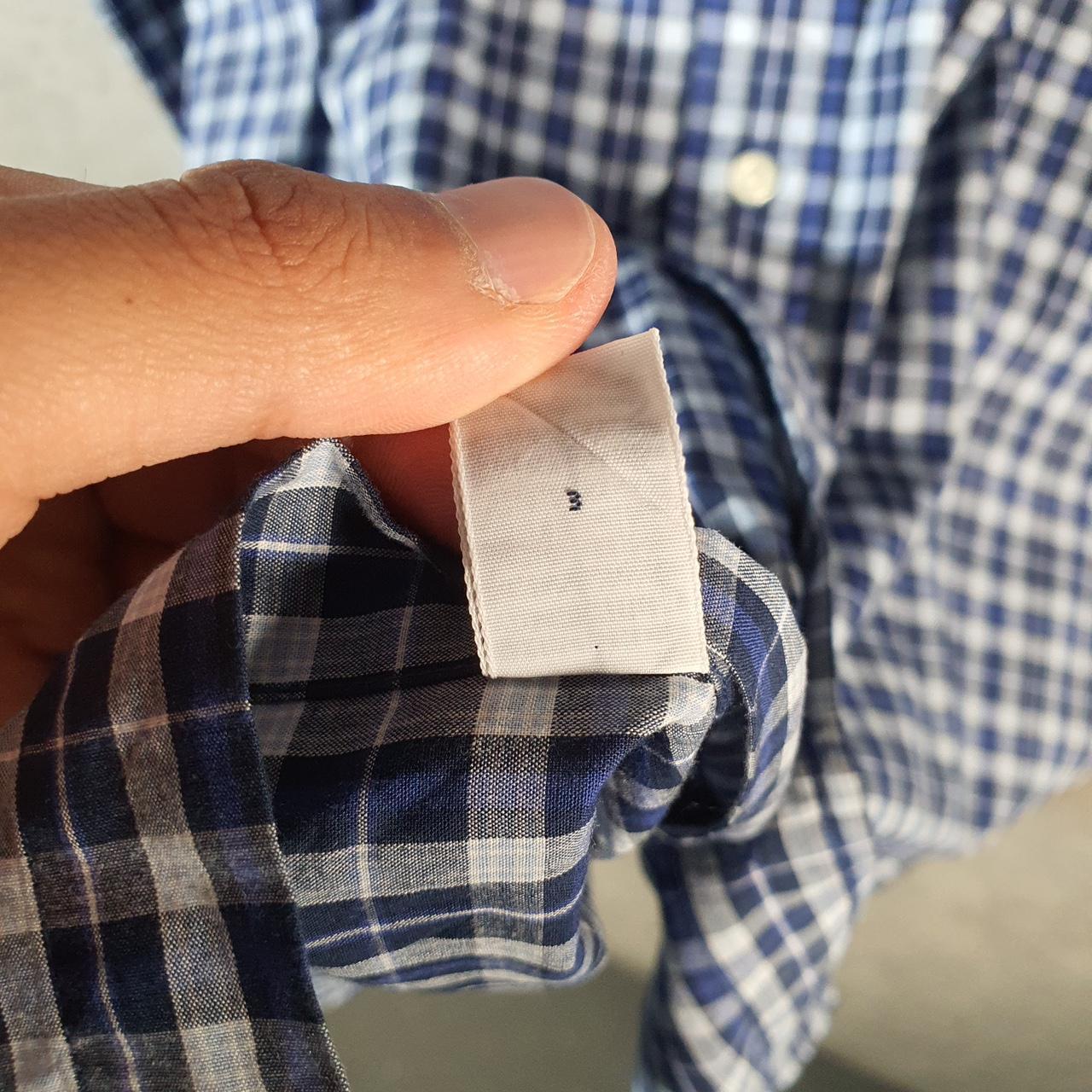 Vintage Ralph Lauren Button Down Shirt Men’s Large Blue Checkered Blake Fit Cotton Pony