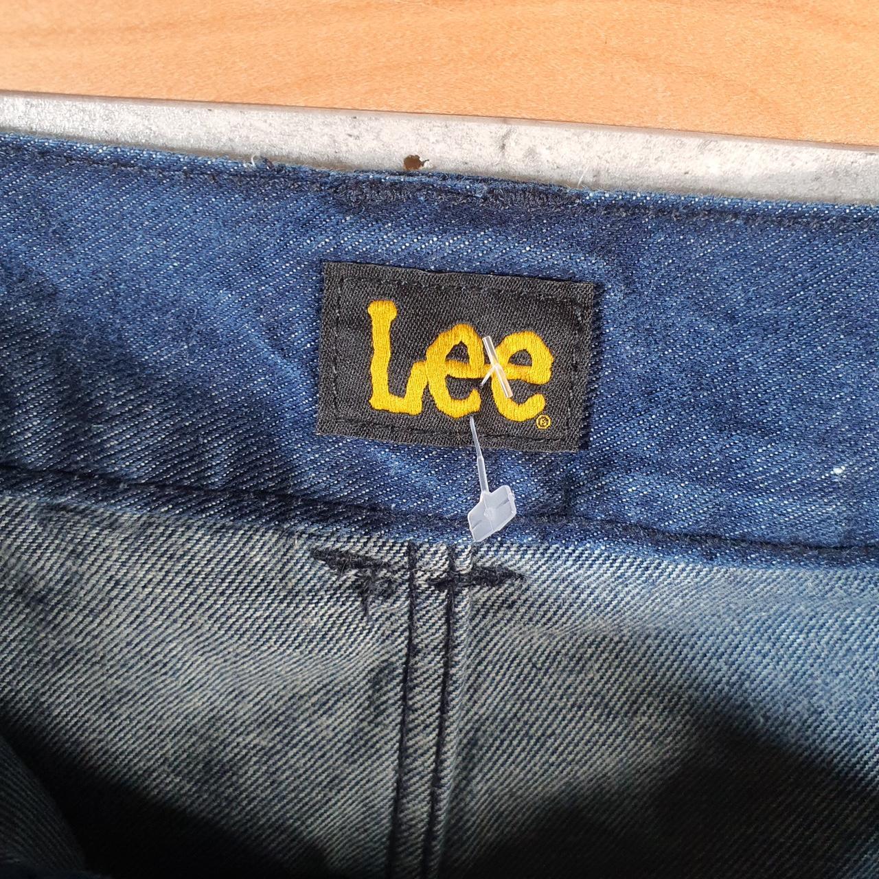 Vintage Lee Baggy Shorts Jorts Cargo Womens W42 Blue Denim Relaxed Cargo