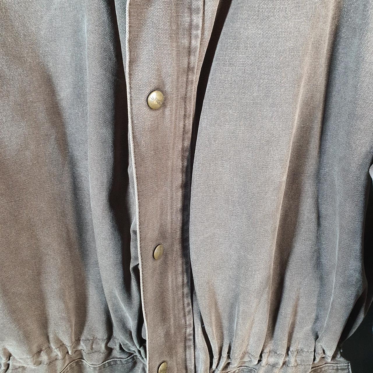 Vintage Carhartt Barn Chore Blanket Lined Jacket Men’s Large Brown Canvas C52 CHT USA Big Fish Vintage
