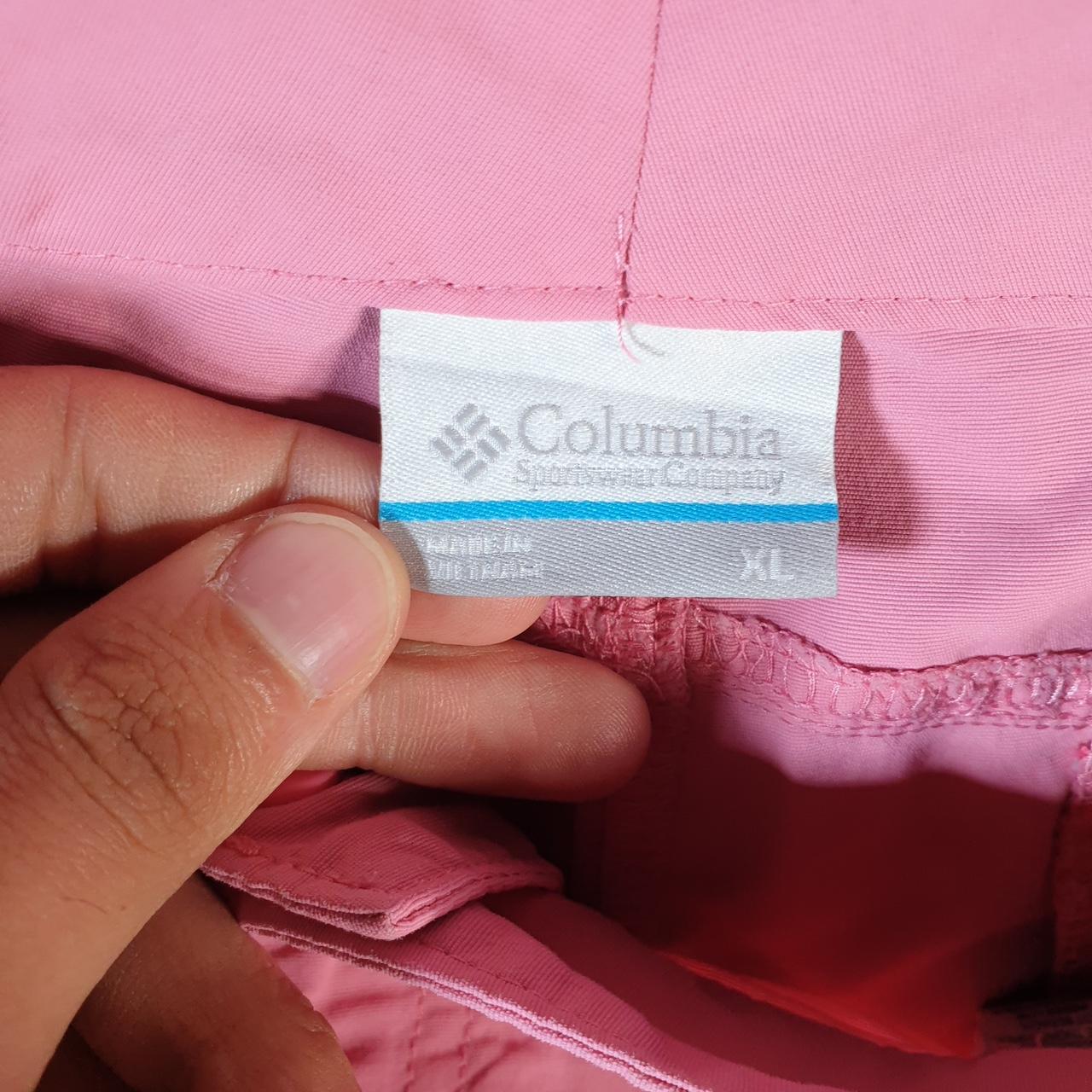 Vintage Columbia Performance Fishing Gear Shorts Womens XL Pink OmniShade