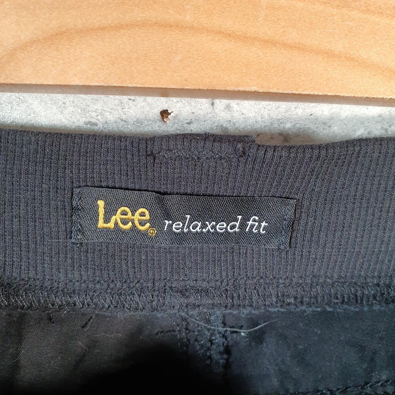 Vintage Lee Chino Shorts Jorts Cargo Womens W30 Black Baggy Cotton A4441