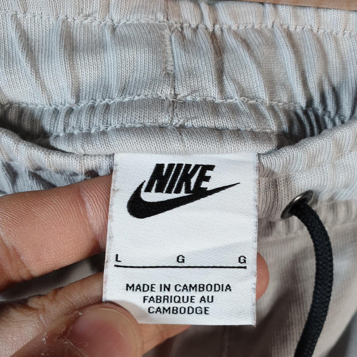 Vintage Nike Club Sweatpant Joggers Mens Large Grey Swoosh Sports Tracksuit Big Fish Vintage