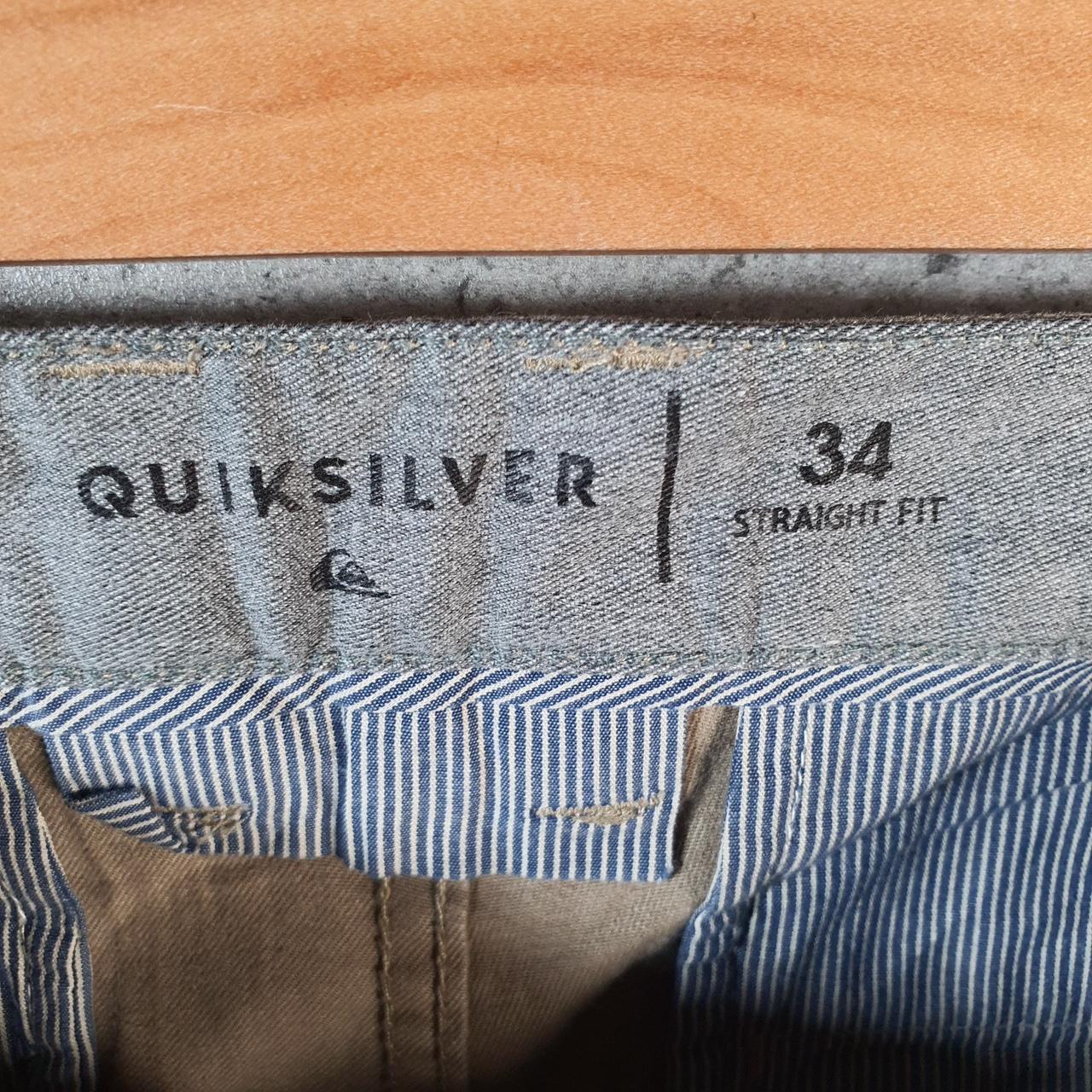 Vintage Quiksilver Chino Shorts Jorts Cargo Men’s W34 Brown Baggy Cotton