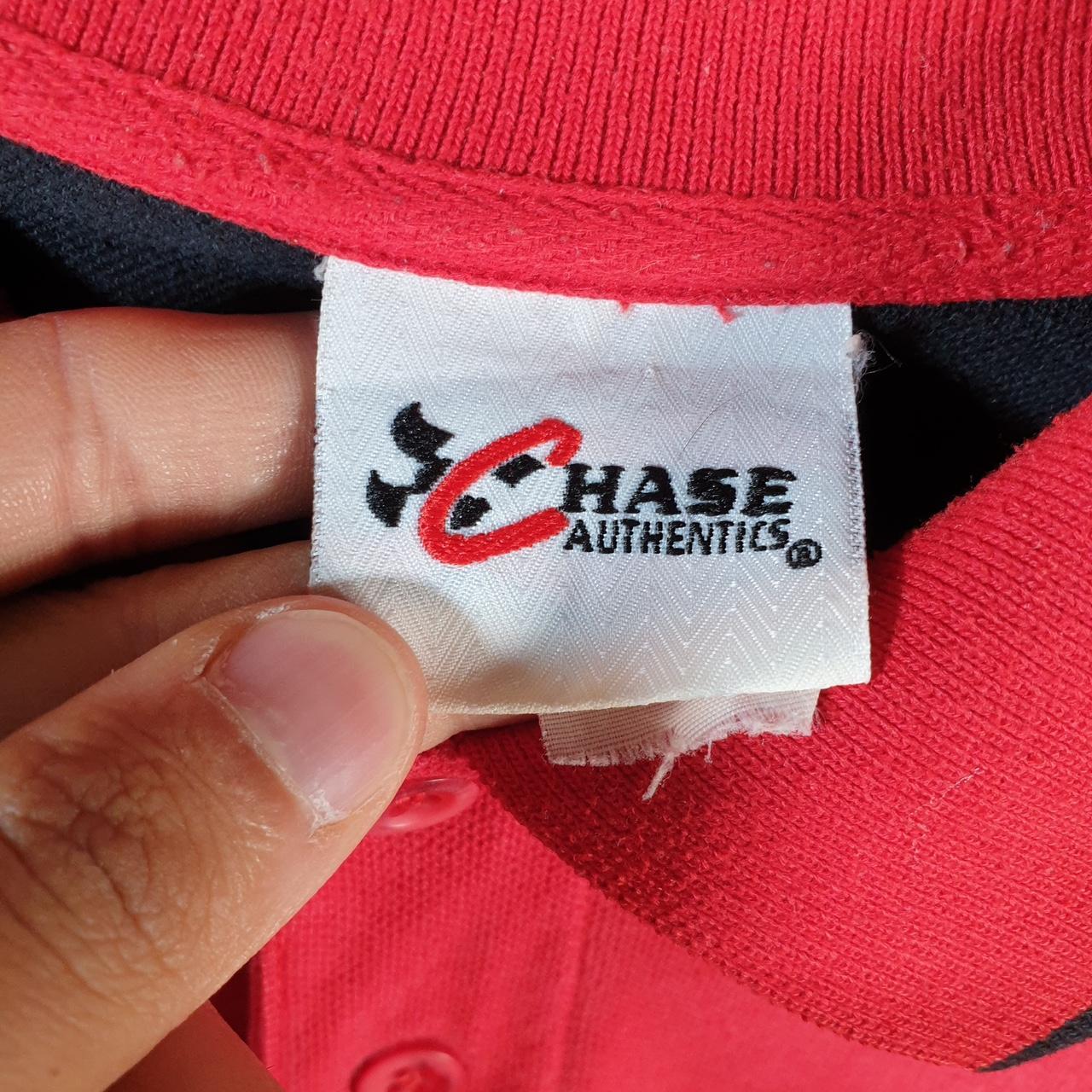 Vintage NASCAR Chase Authentics Dale Earnhardt Jr Polo Shirt Men’s XL Red Embroidered