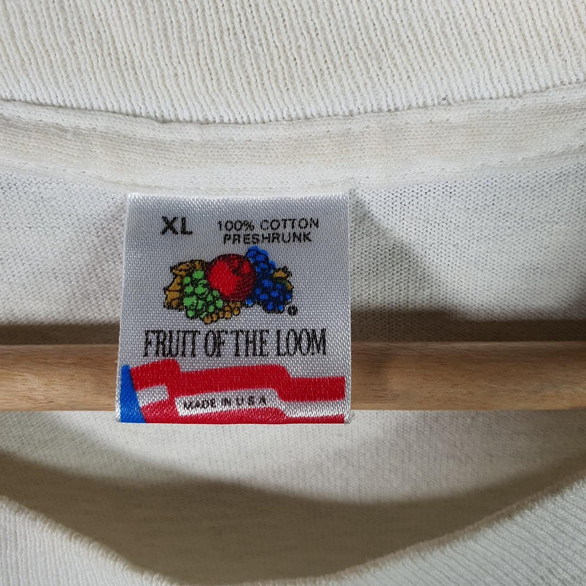 Vintage Fruit of the Loom Gorham Hugh School 1990 Single Stitch T Shirt Men’s XL White Big Fish Vintage
