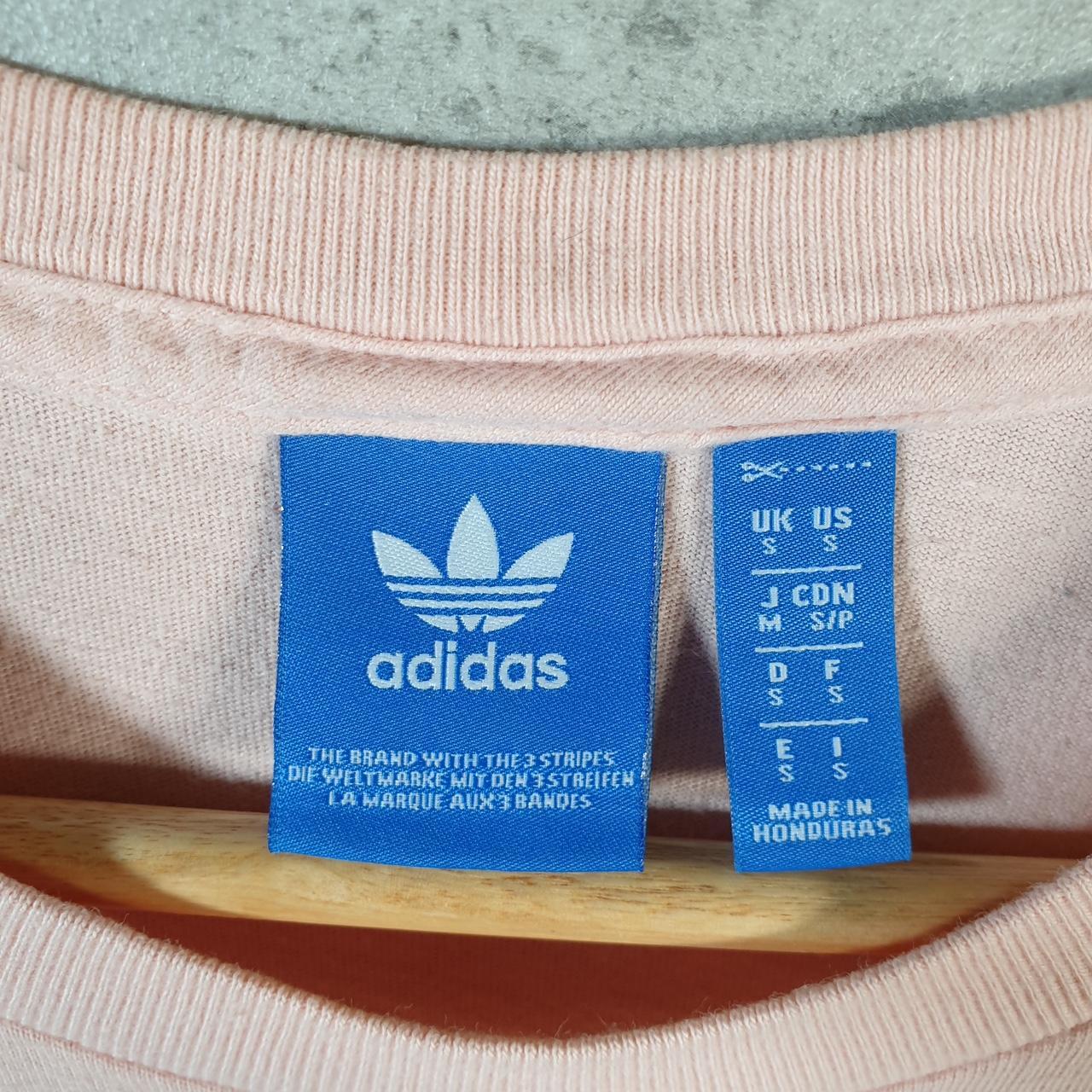 Vintage Adidas Trefoil Retro T Shirt Men’s Small Pink Three Stripes Logo Athletic