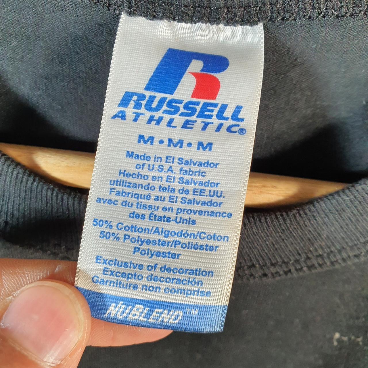 Russell Athletic NU Blend Girlpower T Shirt Mens Medium Black USA