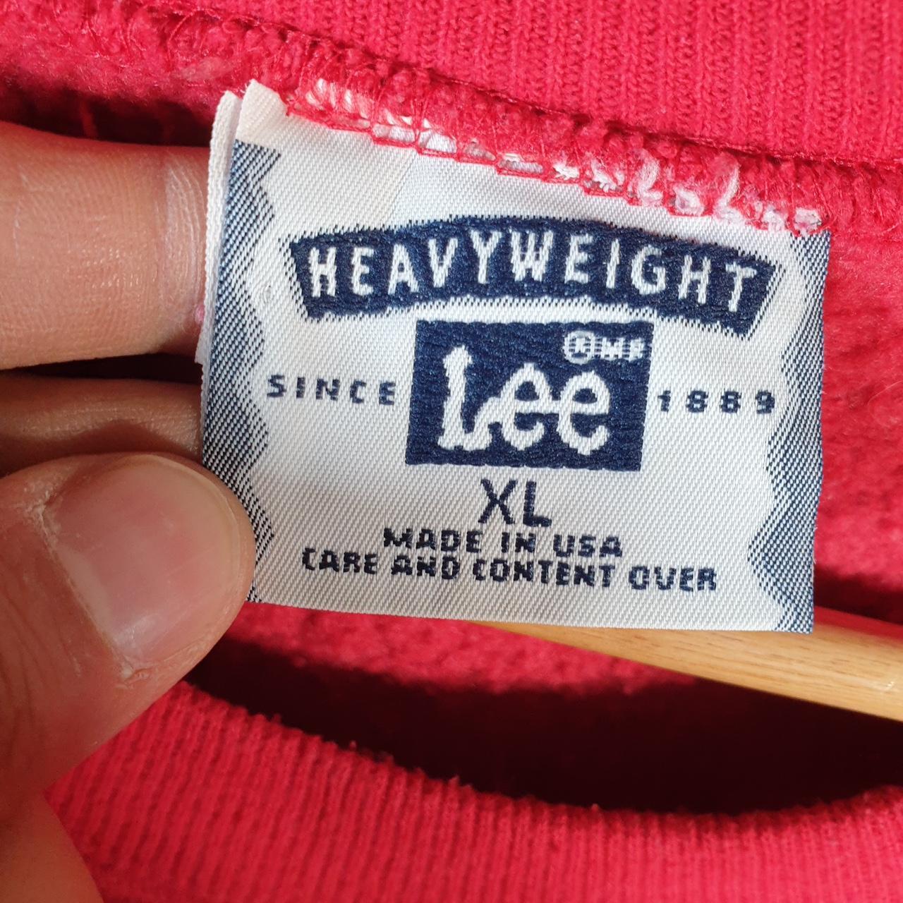 Vintage Lee Heavyweight Sweatshirt Men’s XL Red Merry Christmas