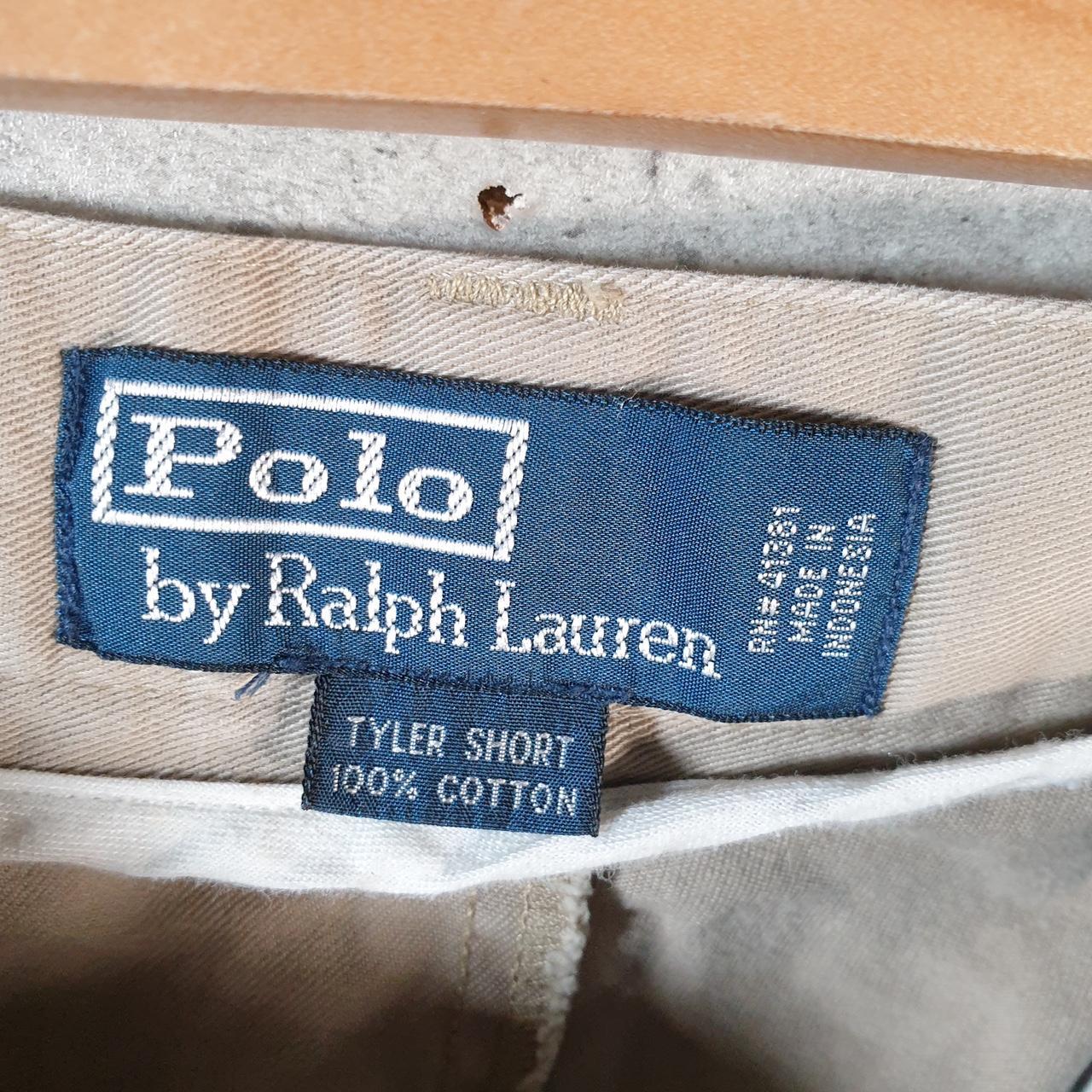 Vintage Ralph Lauren Polo Shorts Jorts Chino Cargo Men’s W38 Brown Baggy Cotton A4601