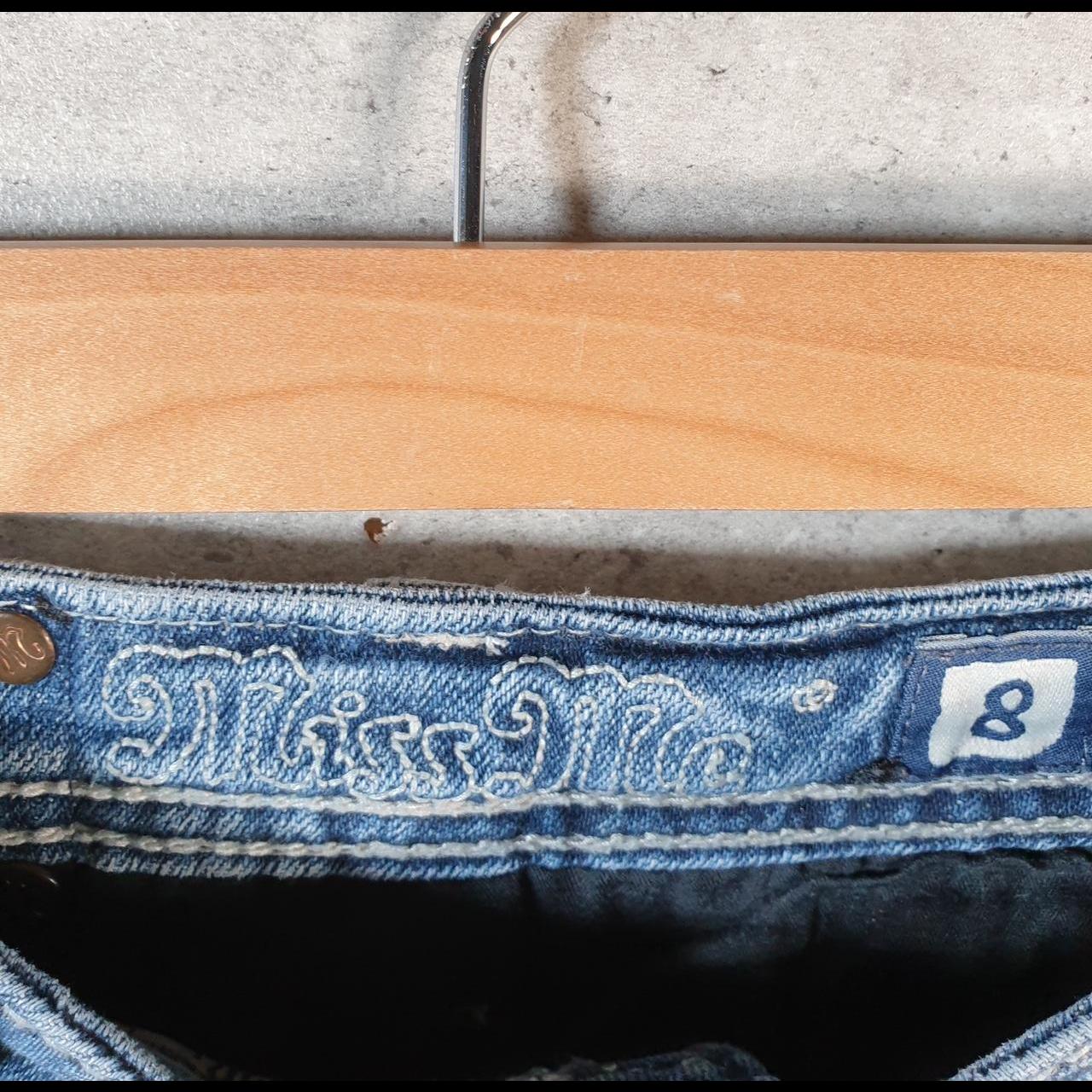 Vintage Miss Me Baggy Y2K Hip Hop Jeans Shorts Jorts Girls 12 Years Old Blue Denim Low Rise