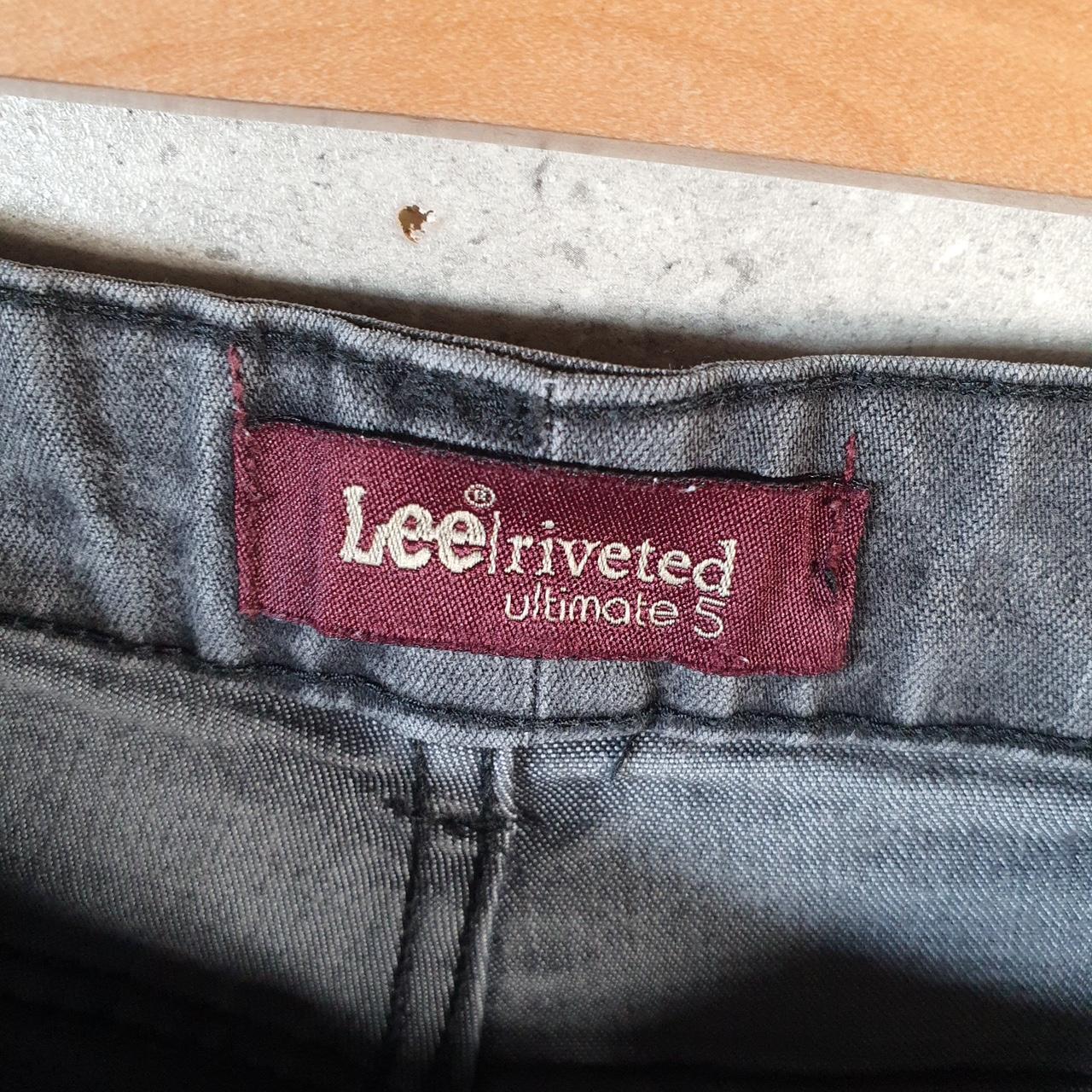 Vintage Lee Baggy Shorts Jorts Cargo Womens W32 Grey Denim Relaxed Cargo