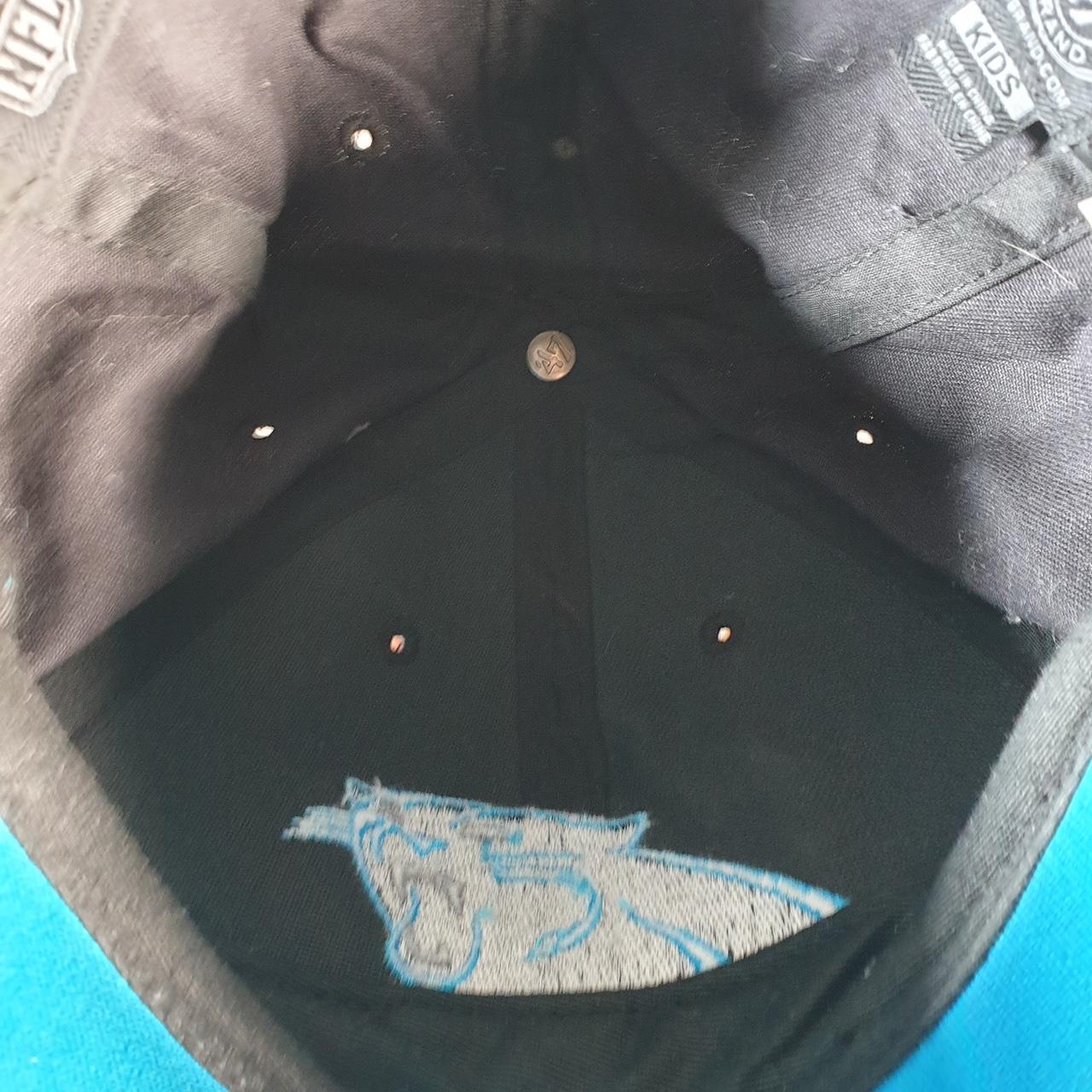 Vintage NFL Carolina Panthers Cap Kids Adjustable USA Spellout Athletic C8509