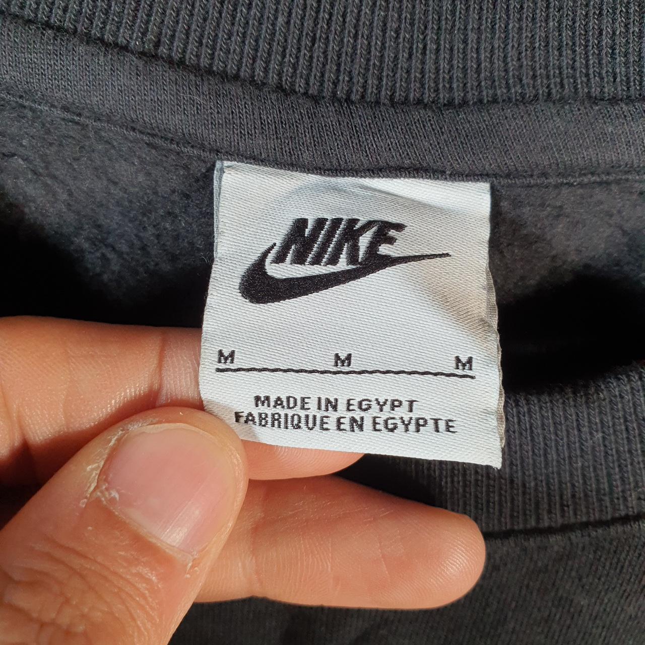 Vintage Nike Just Do It Sweatshirt Mens Medium Black Centre Swoosh Logo