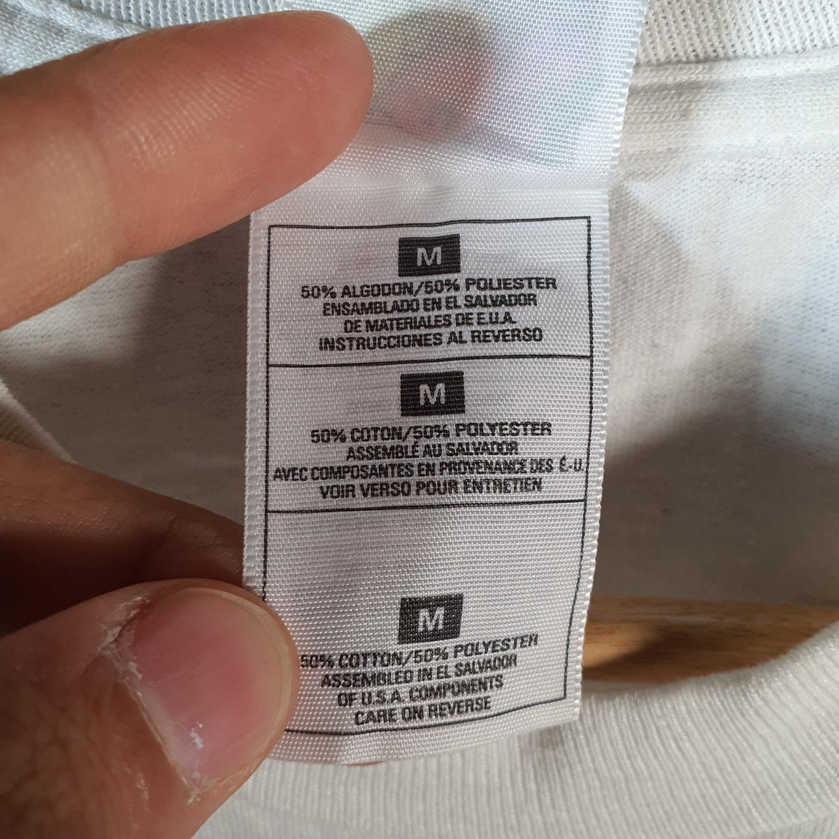 Vintage Fruit of the Loom Cheer USA 90s Graphic Single Stitch T Shirt Men’s Medium White C9470