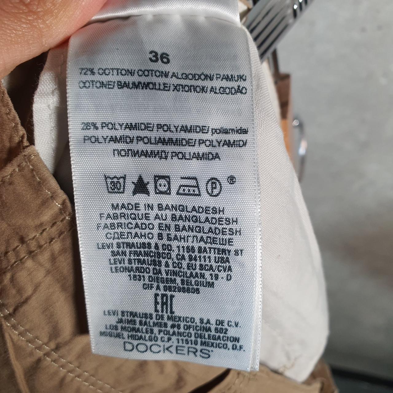 Vintage Dockers Chino Shorts Jorts Cargo Men’s W36 Brown Baggy Cotton A4415