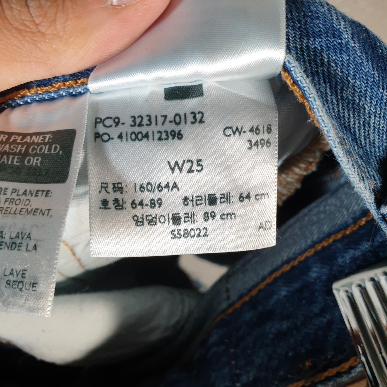 Vintage Levi’s 501 Baggy Shorts Jorts Cargo Womens W25 Blue Relaxed Denim