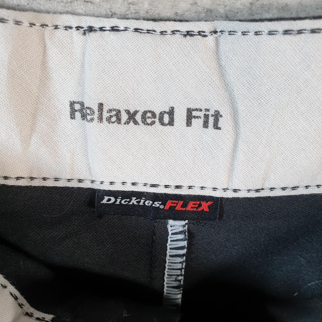 Vintage Dickies Flex Baggy Chino Shorts Jorts Cargo Mens W36 Black Loose Fit