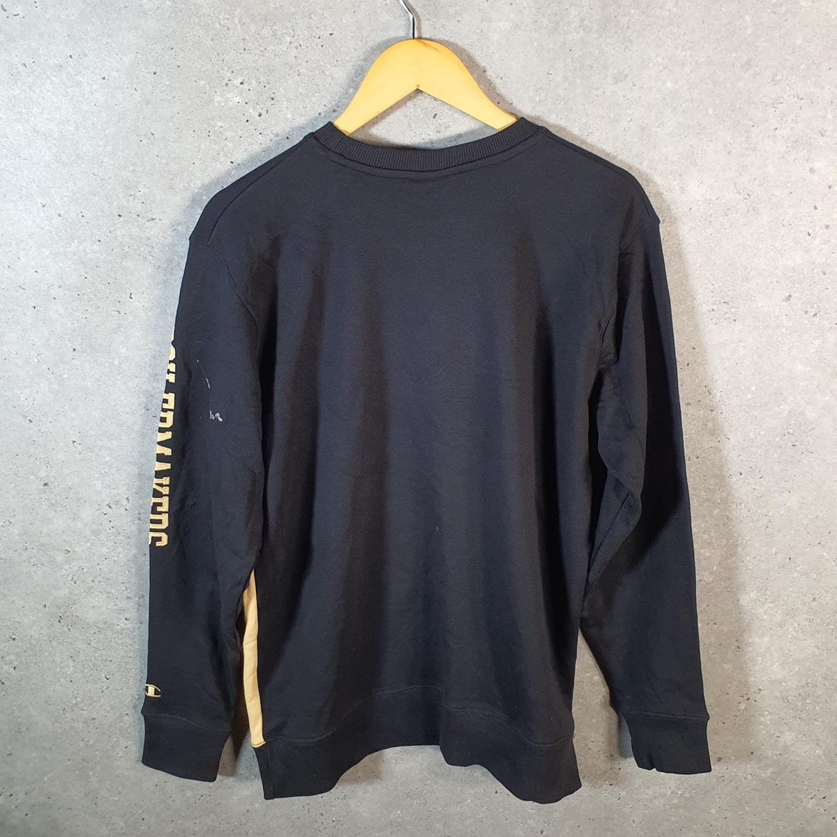 Vintage Champion Purdue Boilermakers Sweatshirt Mens Medium Black USA Embroidered