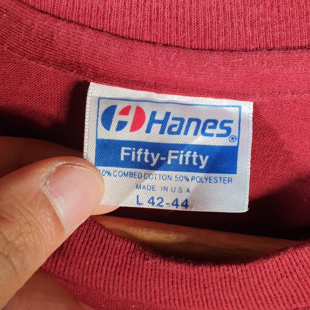 Vintage Hanes Aggies Stomp Lobos Graphic 90s USA Single Stitch T Shirt Men’s Large Red