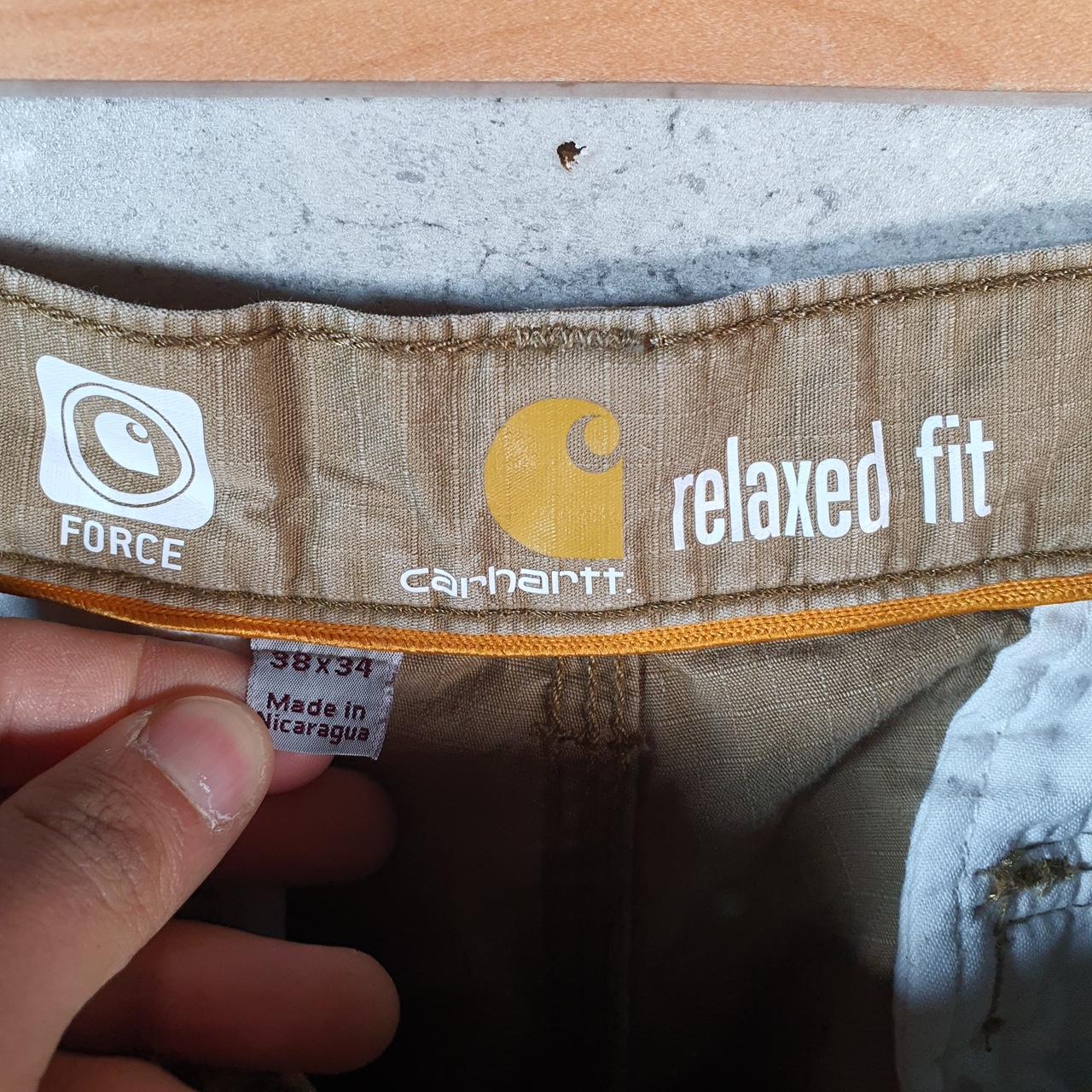 Vintage Carhartt Carpenter Trousers Mens W38 L34 Brown Relaxed Fit Workwear USA