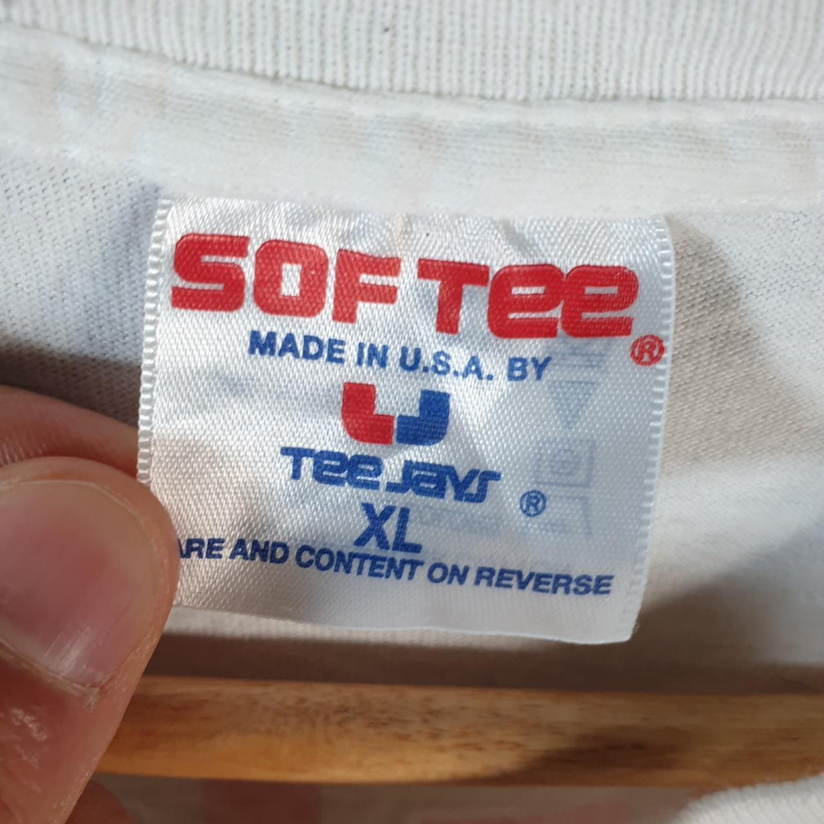 Vintage Sof Tee TeeJays EMS Week 1997 USA Single Stitch T Shirt Men’s XL White C8936