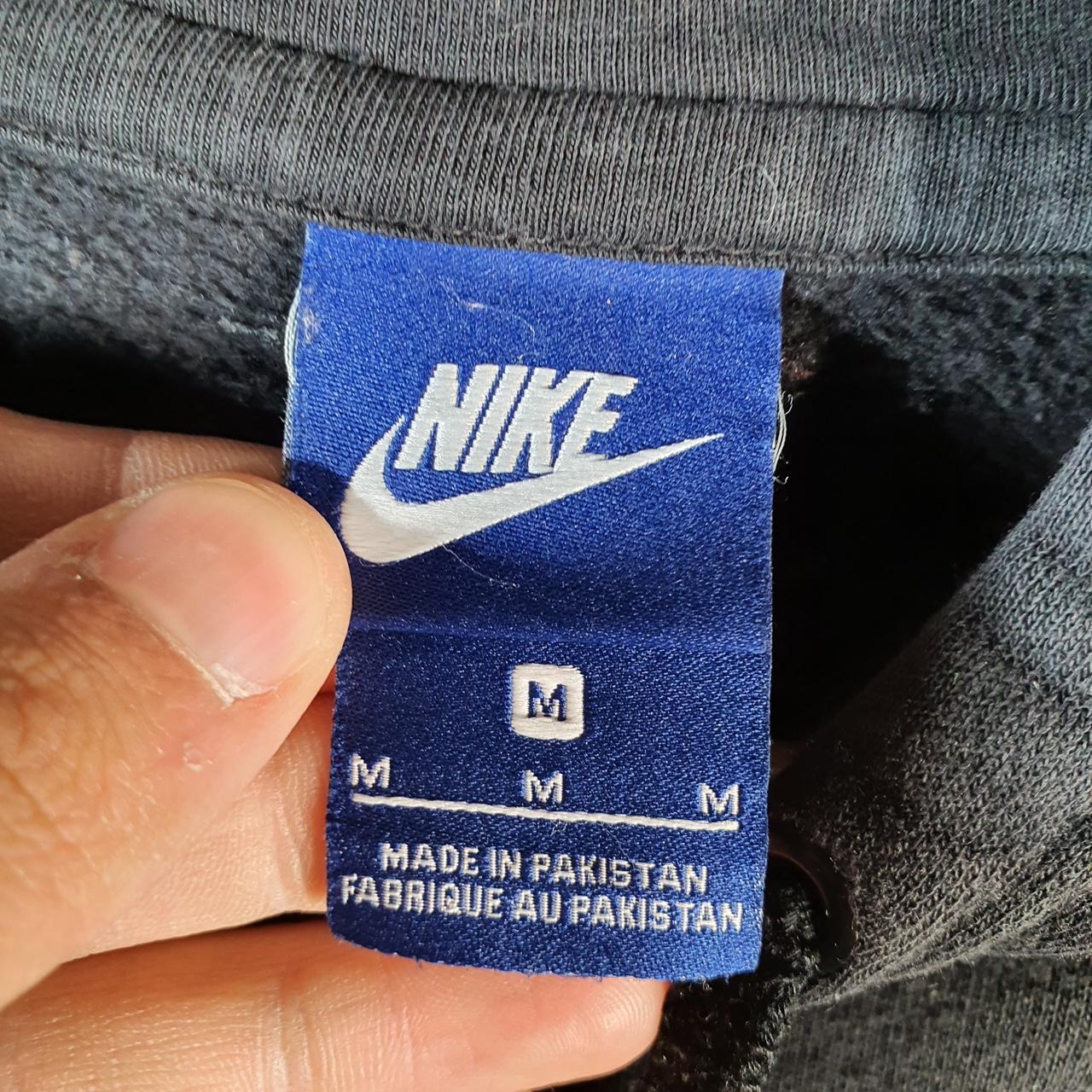 Vintage Nike Club Embroidered Hoodie Men’s Medium Black Swoosh Y2K Pullover