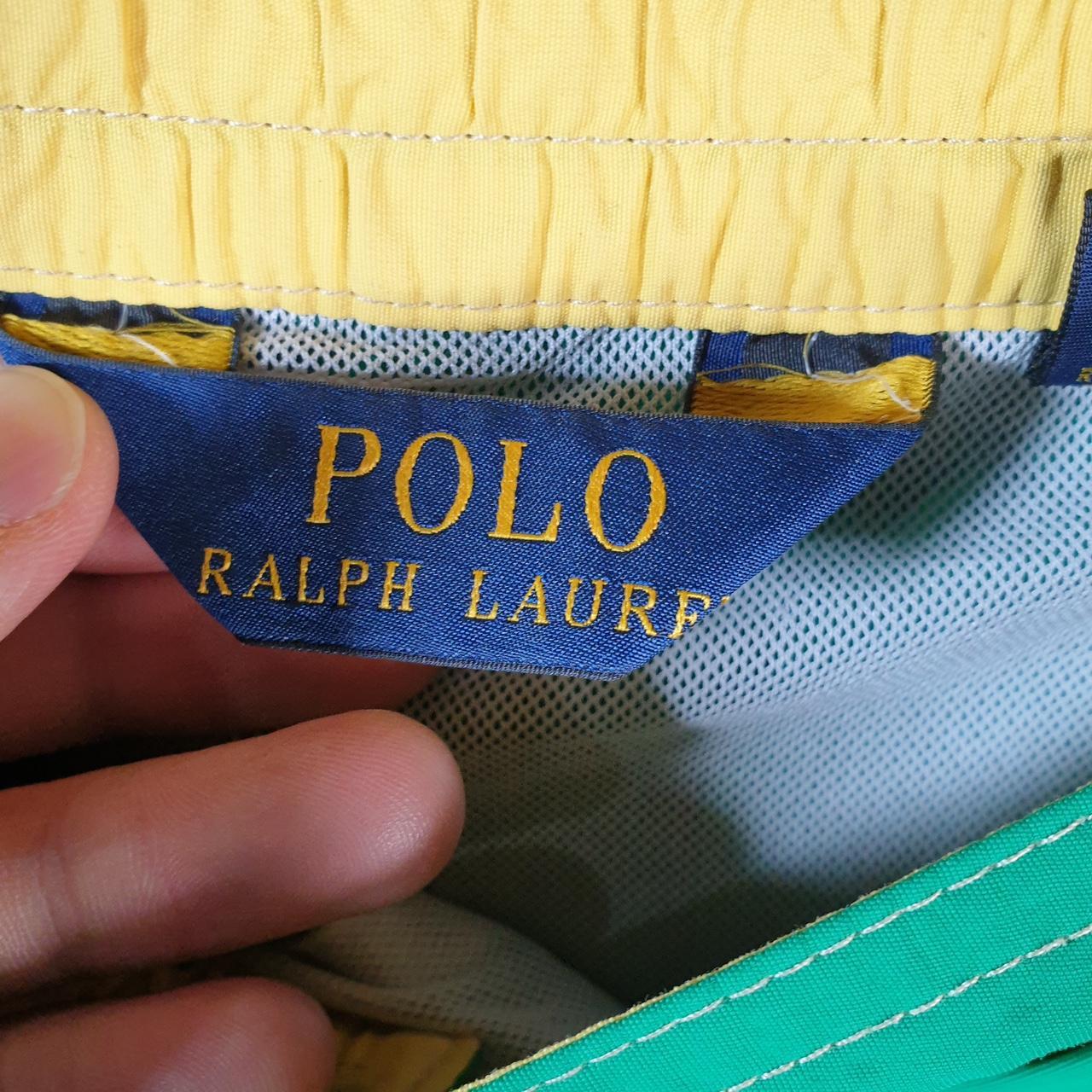 Vintage Ralph Lauren Polo Swim Shorts Swimming Cargo Men’s Medium Green Baggy