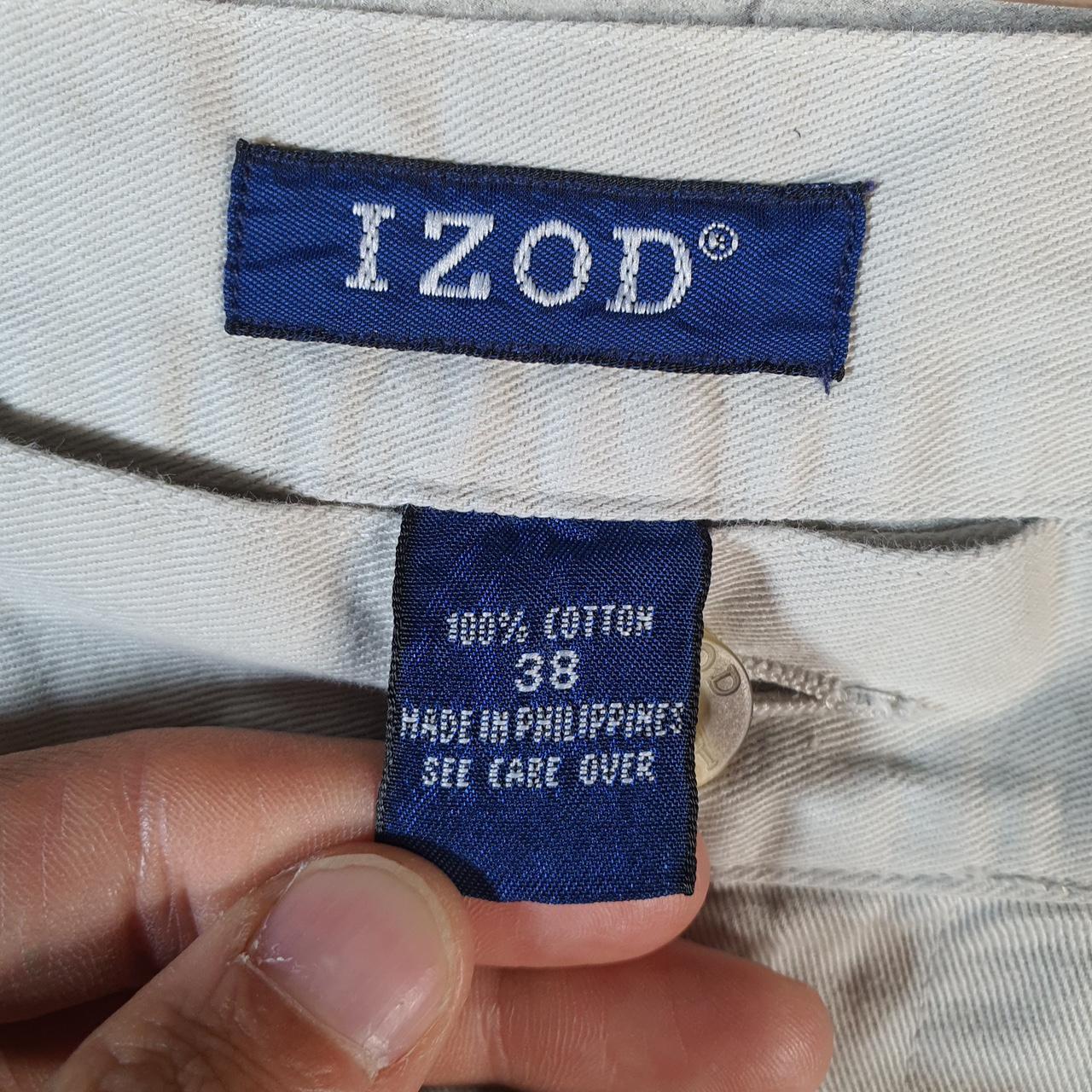 Vintage Izod Golf Chino Shorts Jorts Cargo Men’s W38 Beige Baggy Cotton