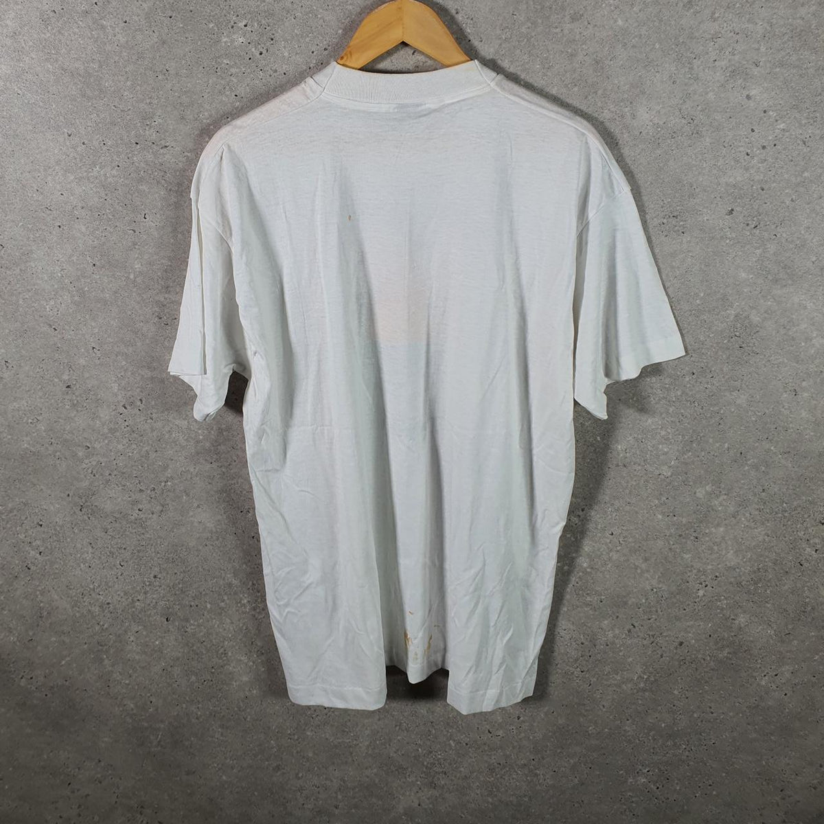 Vintage Fruit of the Loom Best Society Seven Hawaii Single Stitch T Shirt Men’s XL White Big Fish Vintage
