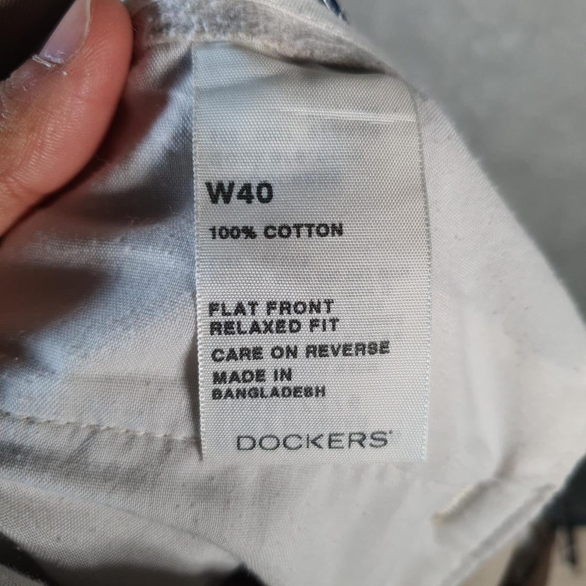 Vintage Dockers Chino Shorts Jorts Cargo Men’s W40 Beige Baggy Cotton A4324