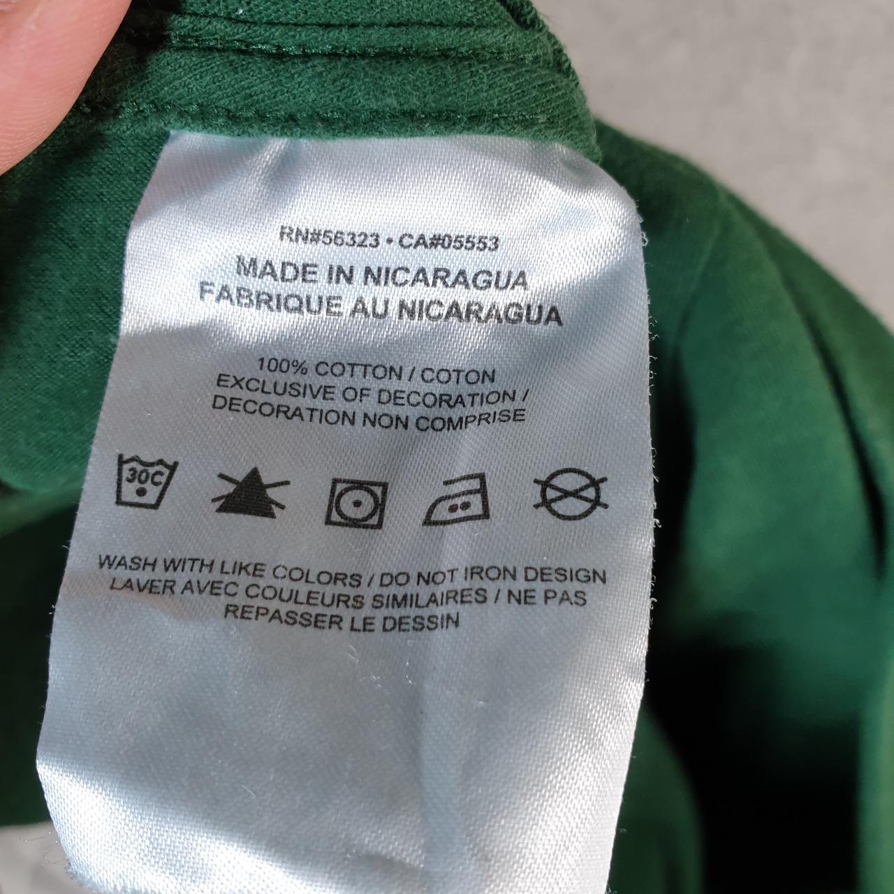 Vintage Nike T Shirt Men’s Large Green Printed Single Swoosh Logo Athletic C8249