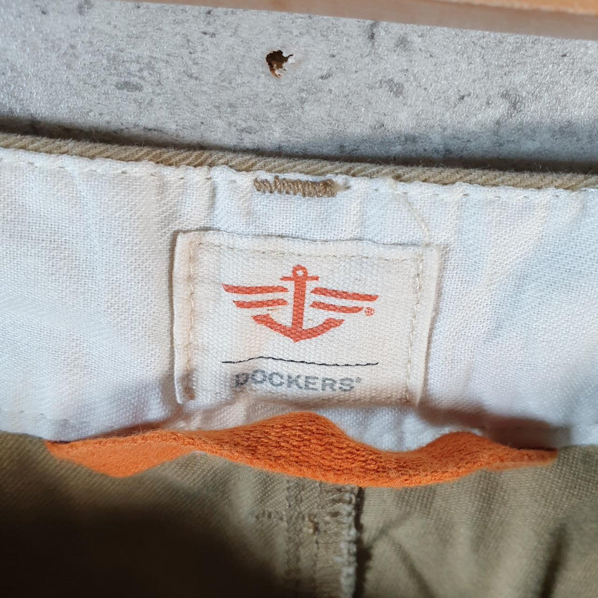 Vintage Dockers Chino Shorts Jorts Cargo Men’s W36 Brown Baggy Cotton A4395